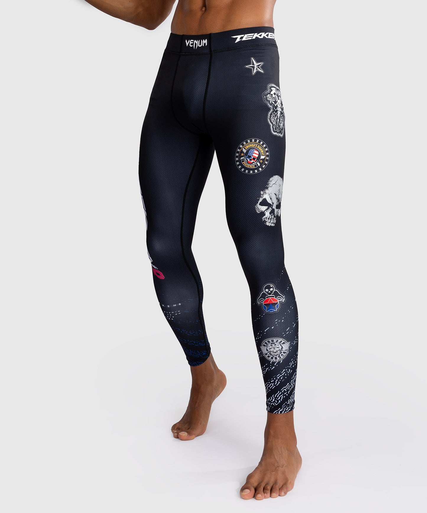 Venum x TEKKEN 8 - Paul Phoenix Spats - Zwart/Blauw