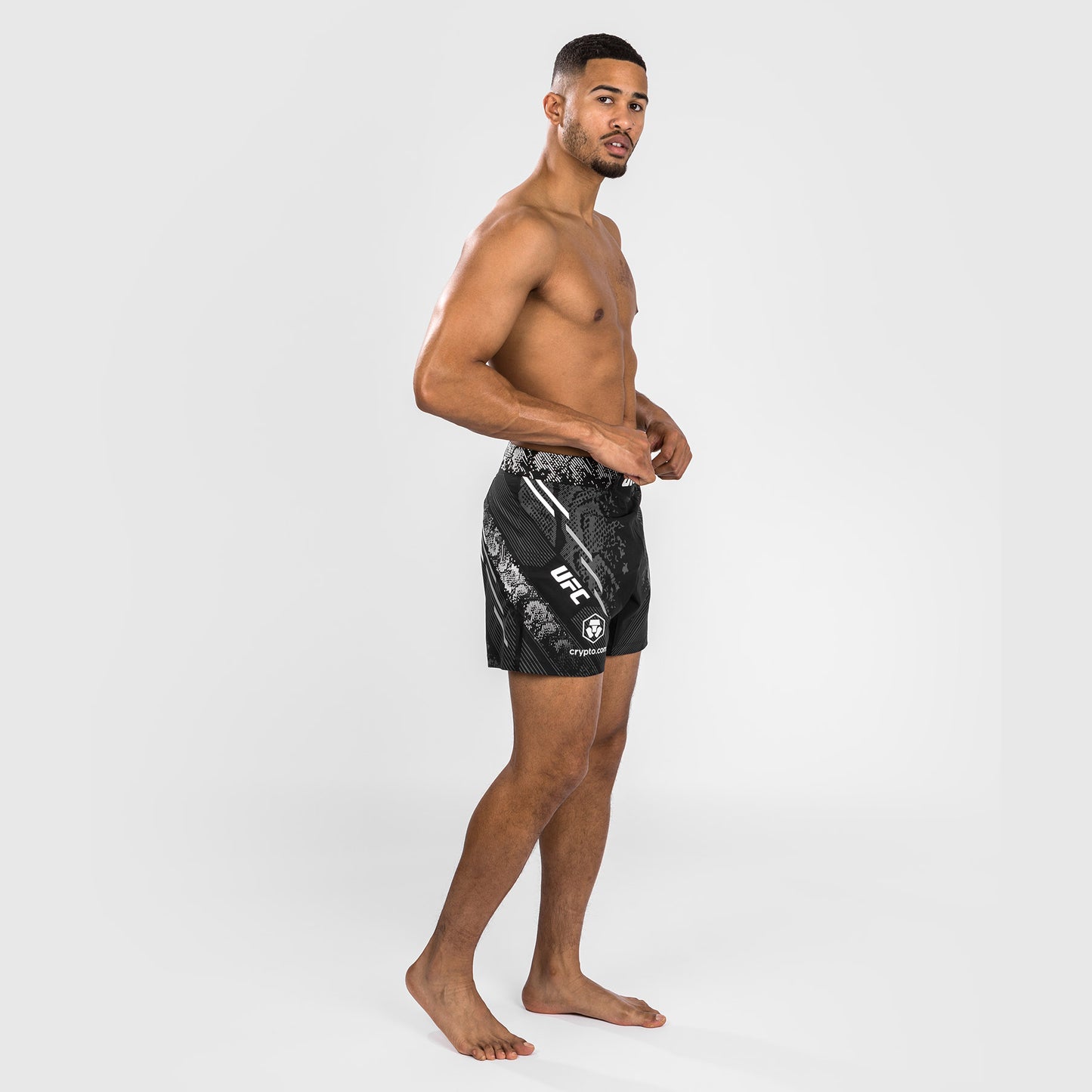 UFC Adrenaline by Venum Gepersonaliseerde Authentic Fight Night heren gevechtsshort - Korte pasvorm - Zwart