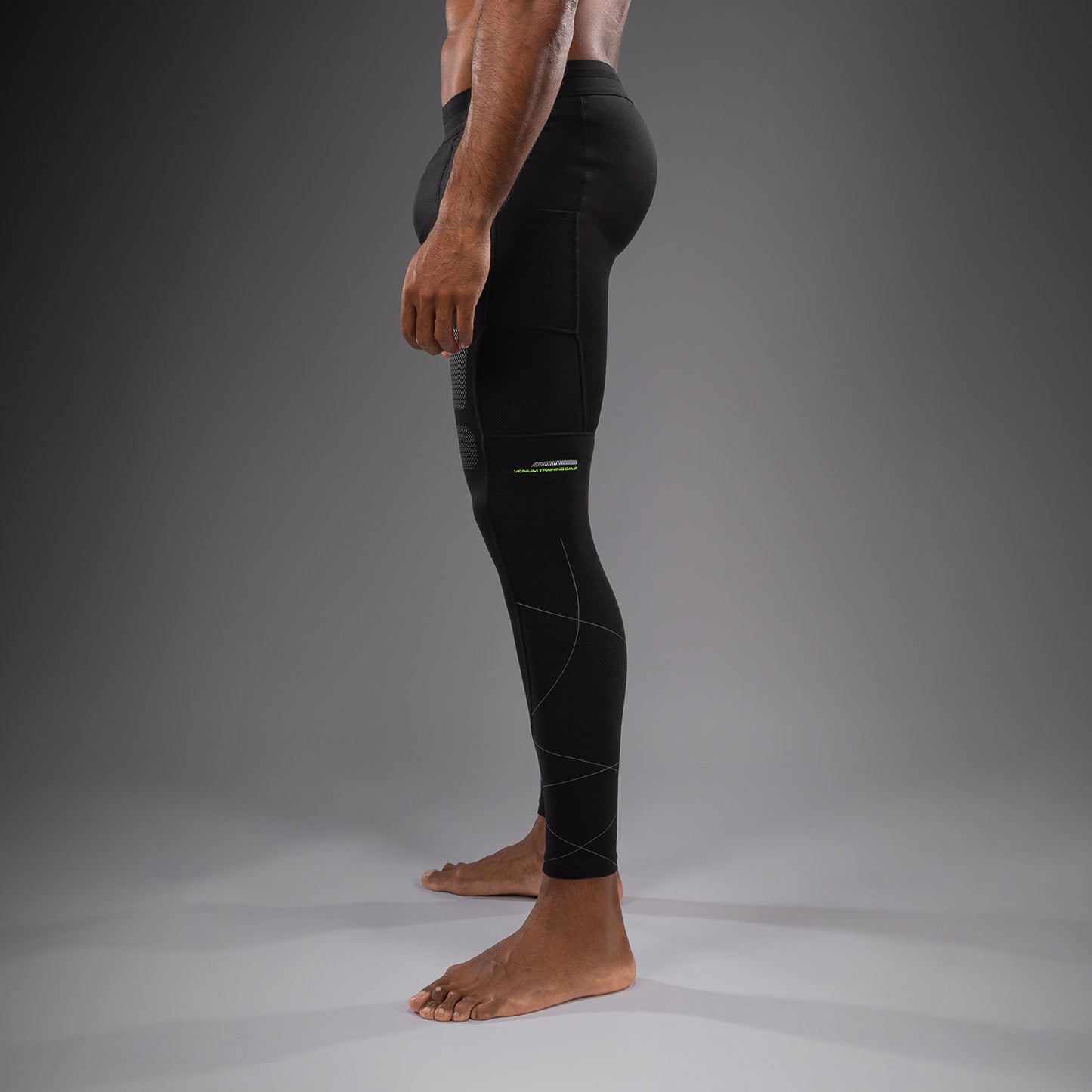 Venum Training Camp 4.0 Spats - Zwart/Neon Groen