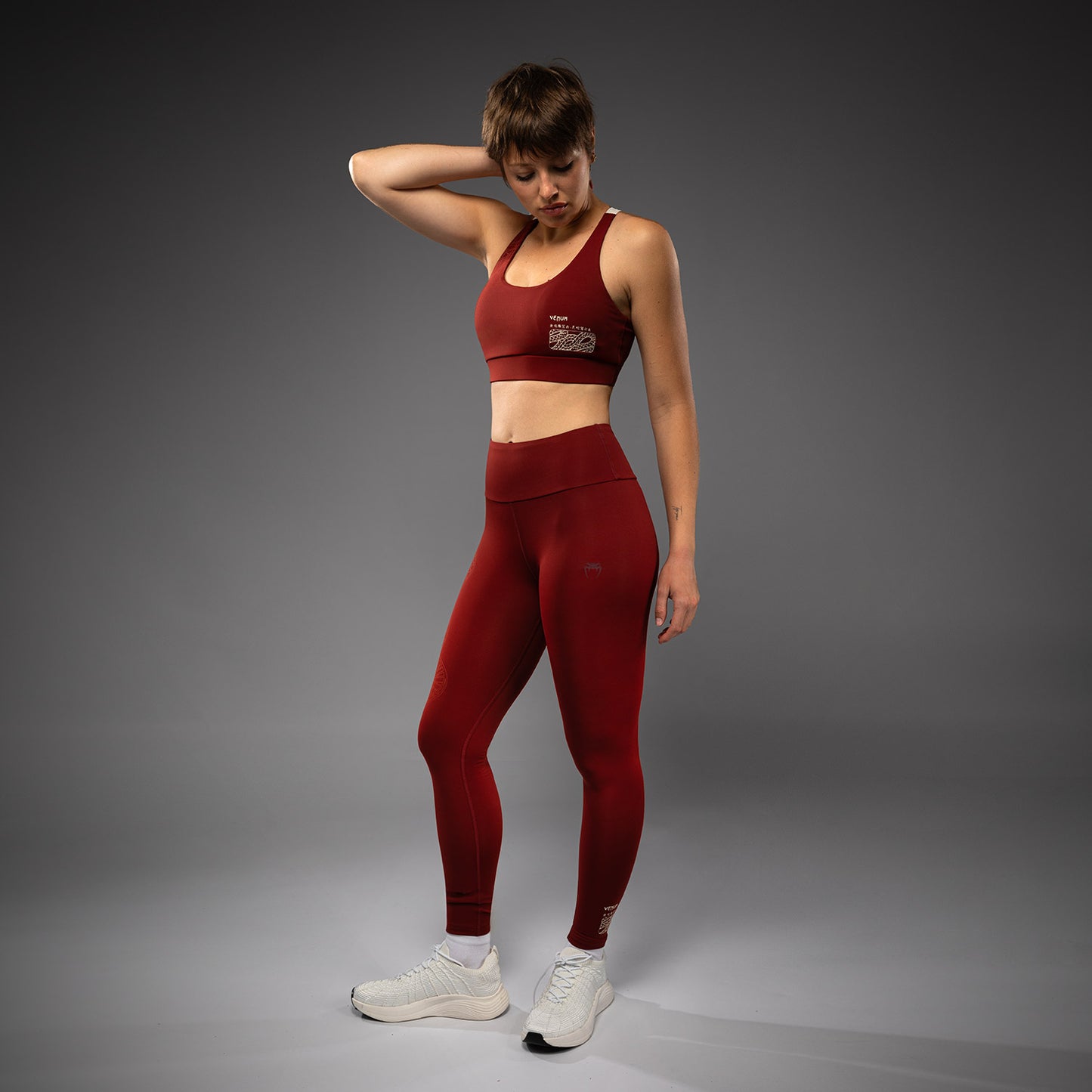 Venum Serpenti Damesleggings – Bordeaux/Ivoor