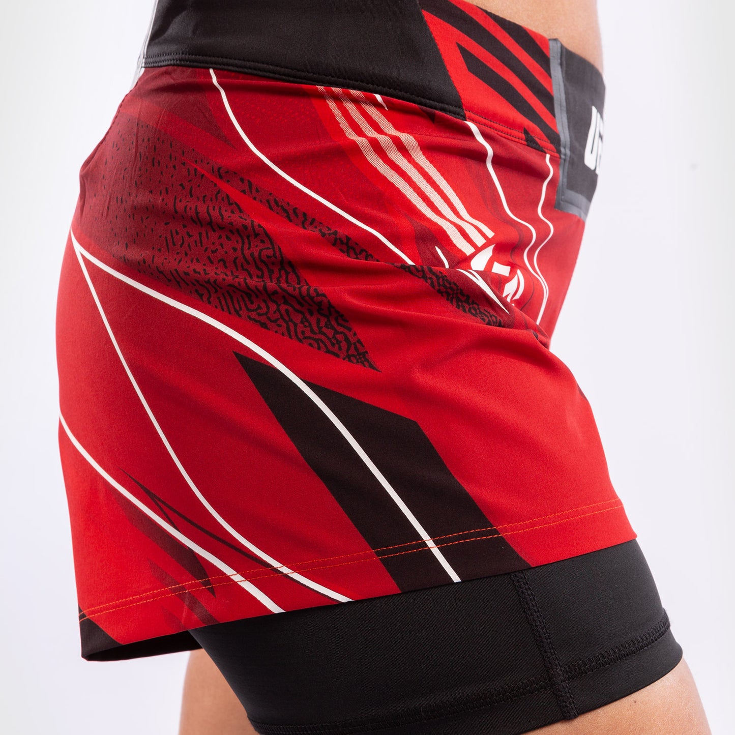 UFC Venum Authentic Fight Night Damesshorts - Short Fit - Rood