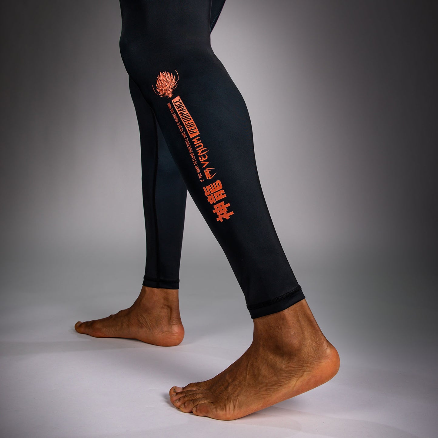 Venum Thunder Dragon Spats – Zwart/Grijs/Koper