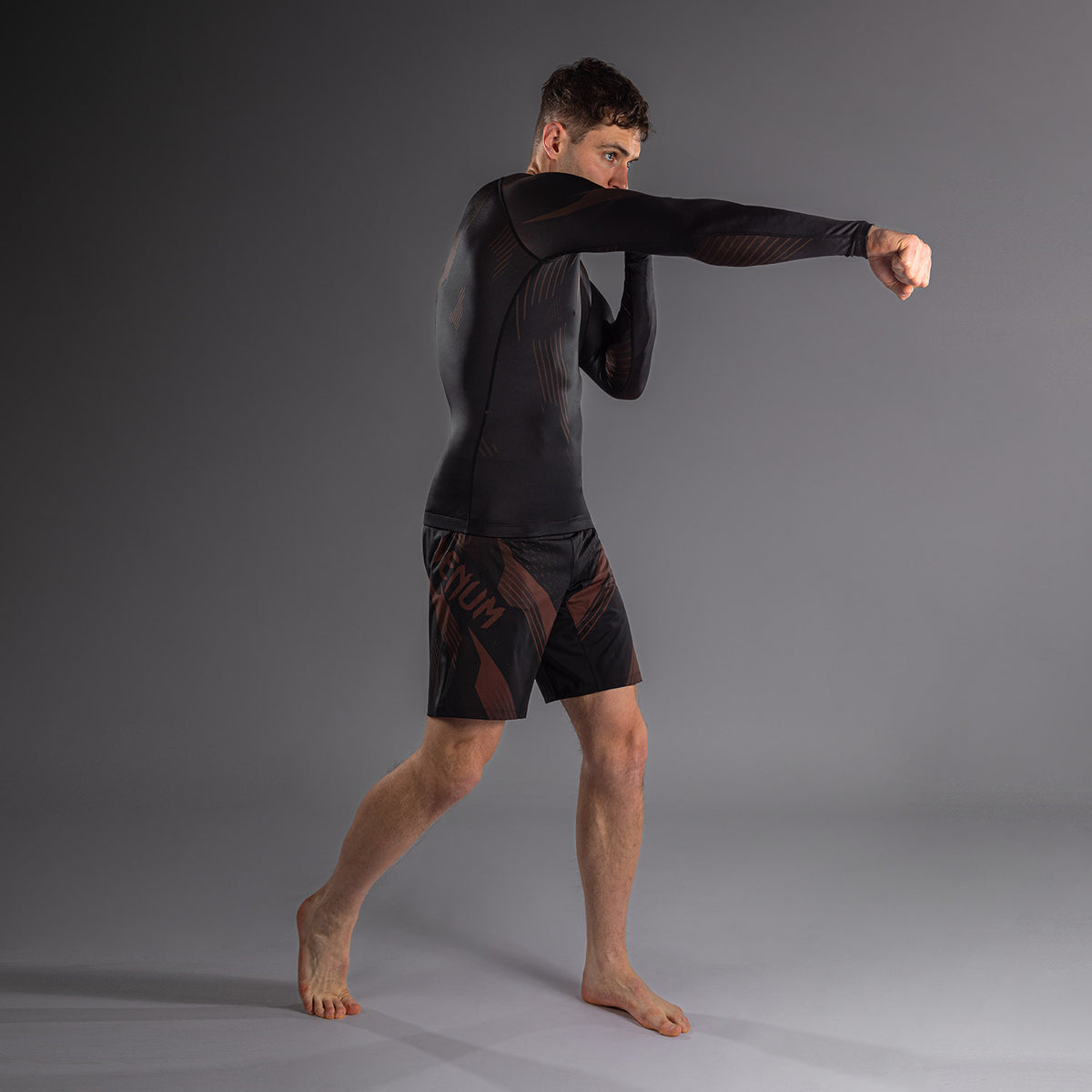 Venum No-Gi 6.0 Rashguard met lange mouwen - Zwart/Bruin