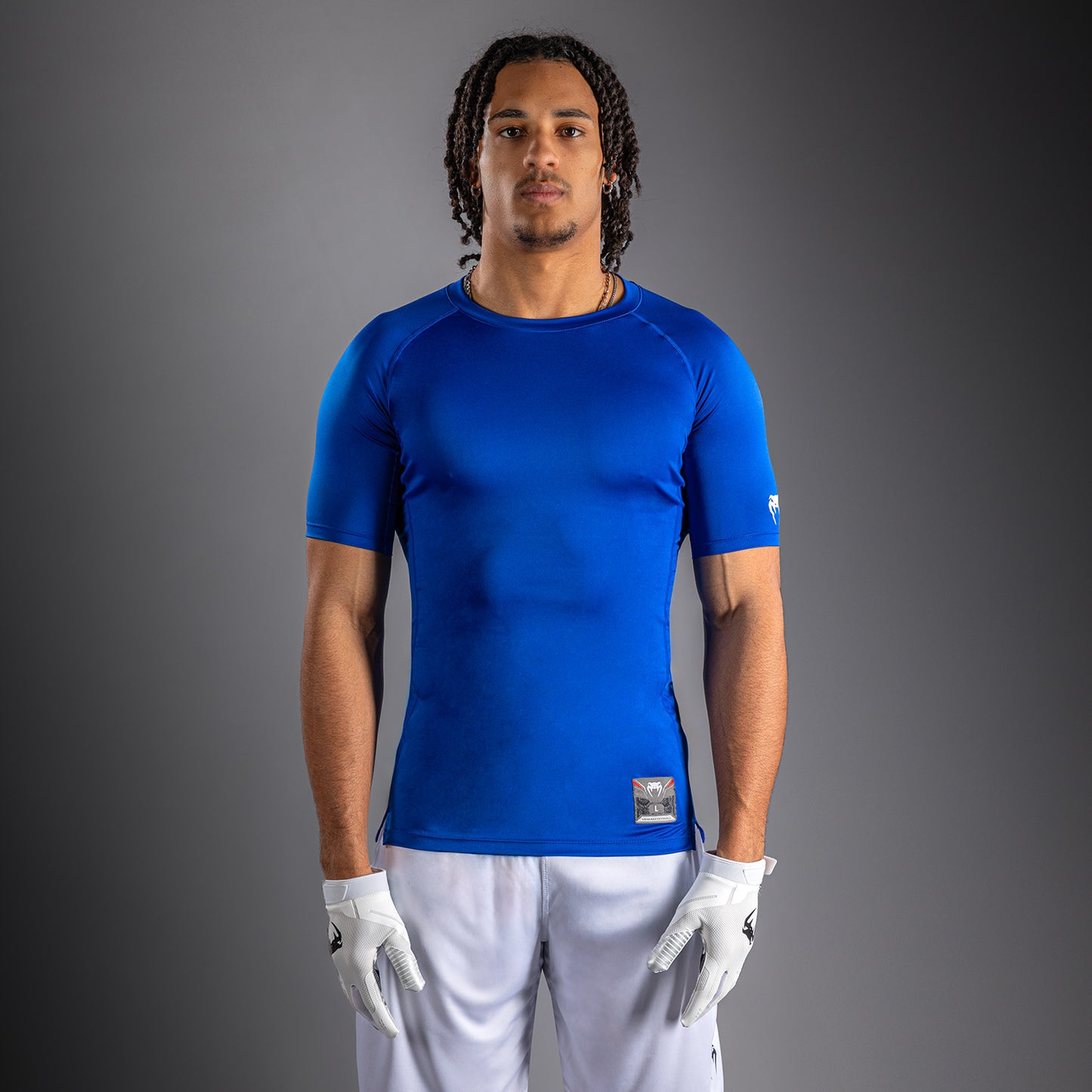 Venum Lineup Compressie T-shirt met halve mouwen Royal - Blauw/Wit