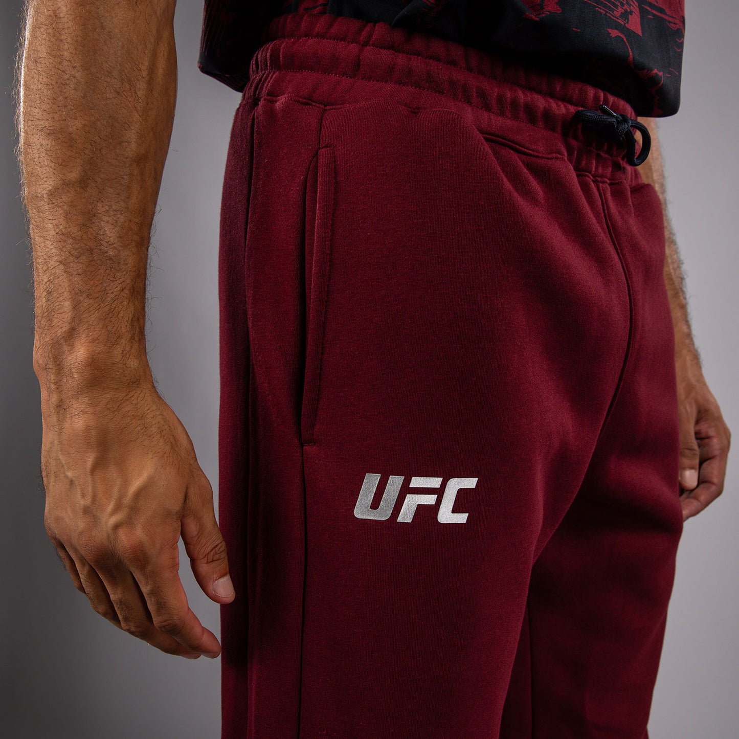 UFC Zenith by Venum Authentic Fight Week Broek Heren - Bourgondisch rood