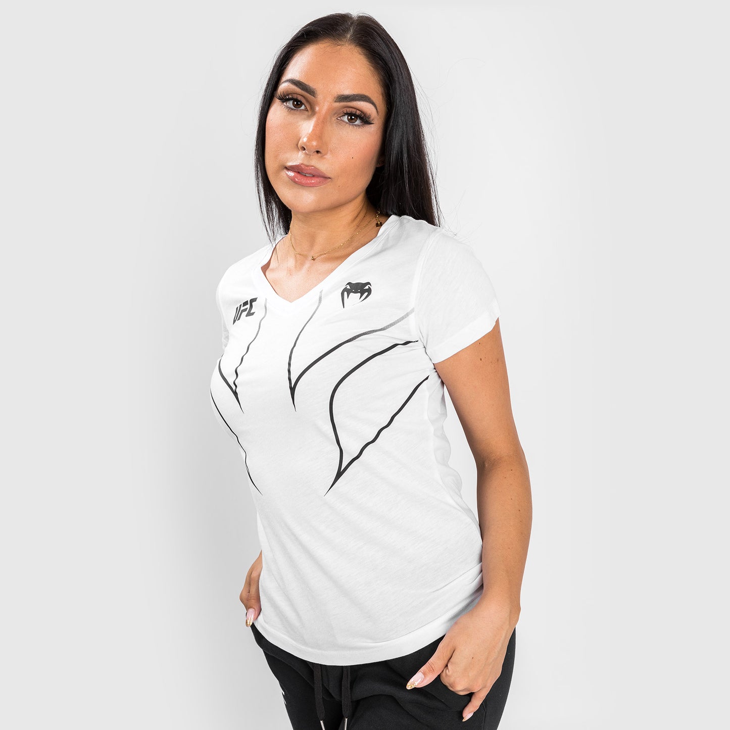 UFC Venum Fight Night 2.0 Replica Dames-T-shirt - Wit