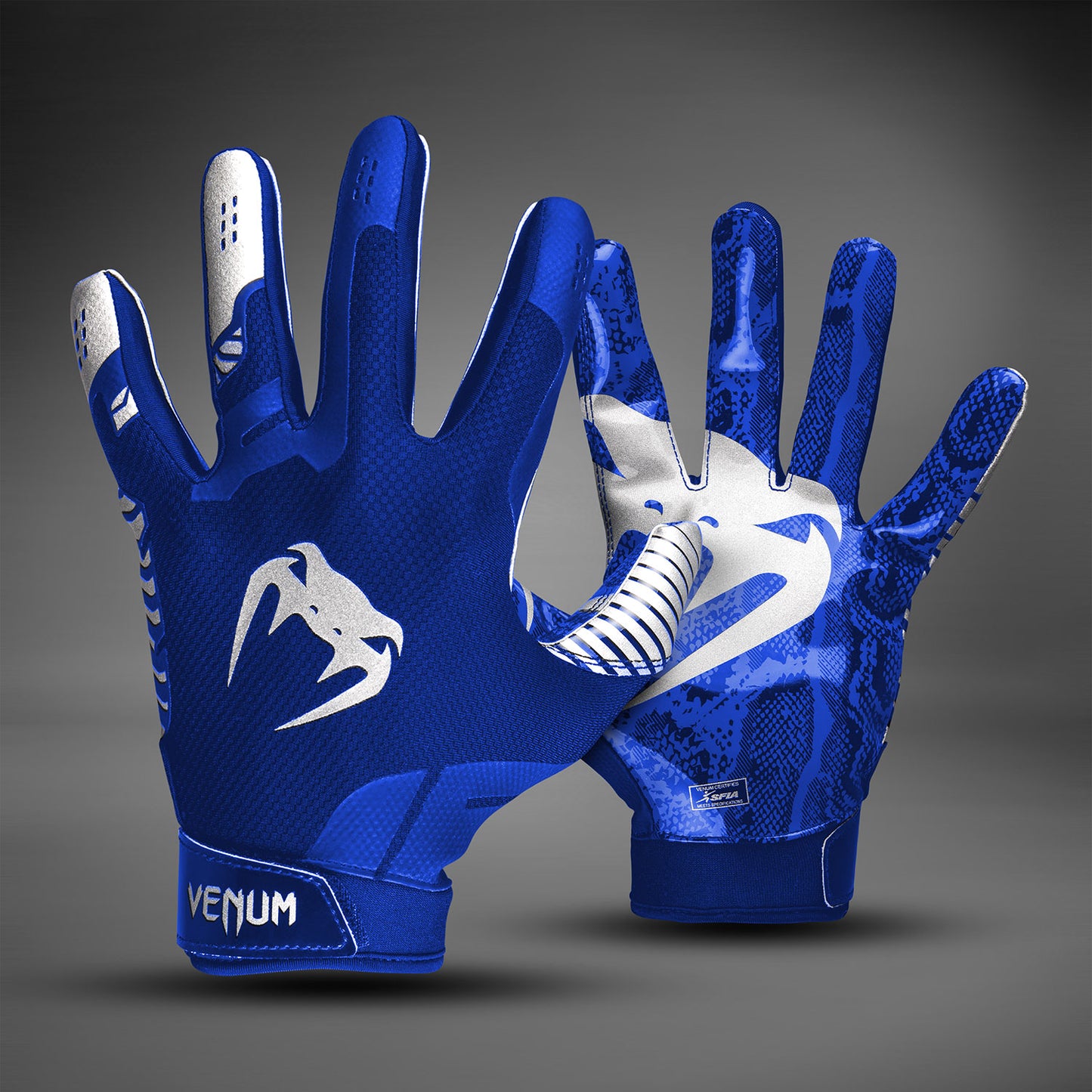 Venum Elite Voetbalhandschoenen - Koninklijk Blauw/Zilver