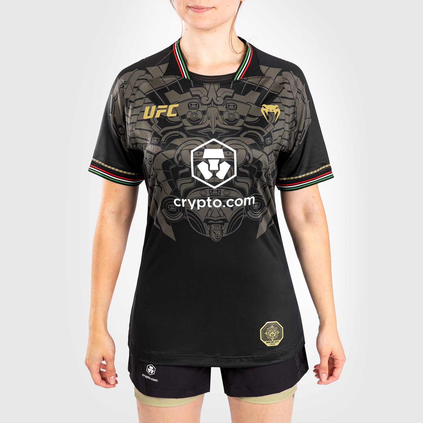 Noche UFC by Venum Authentic Fight Night Walkout-jersey voor dames - zwart