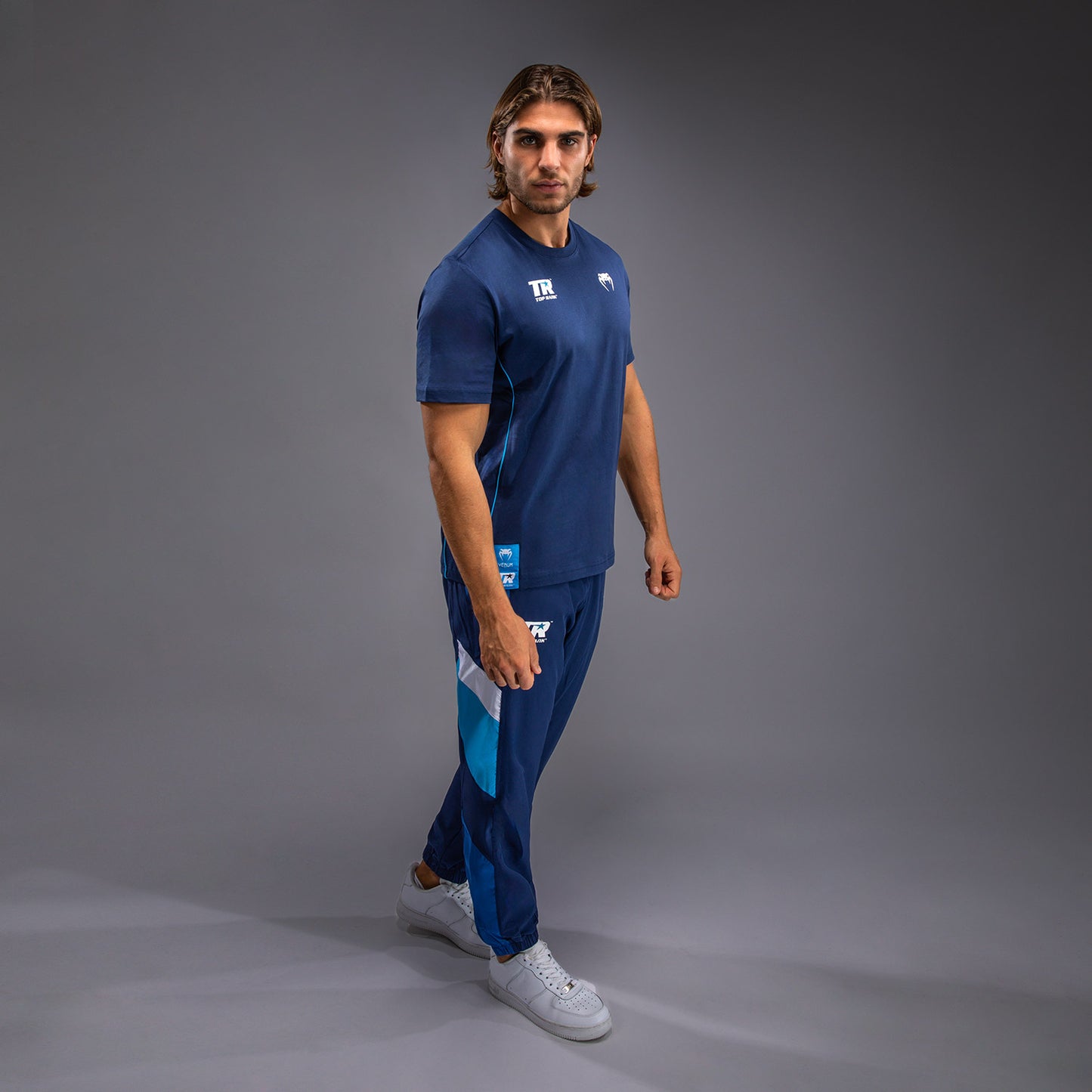 Venum x Top Rank Original Heren T-Shirt - Marineblauw