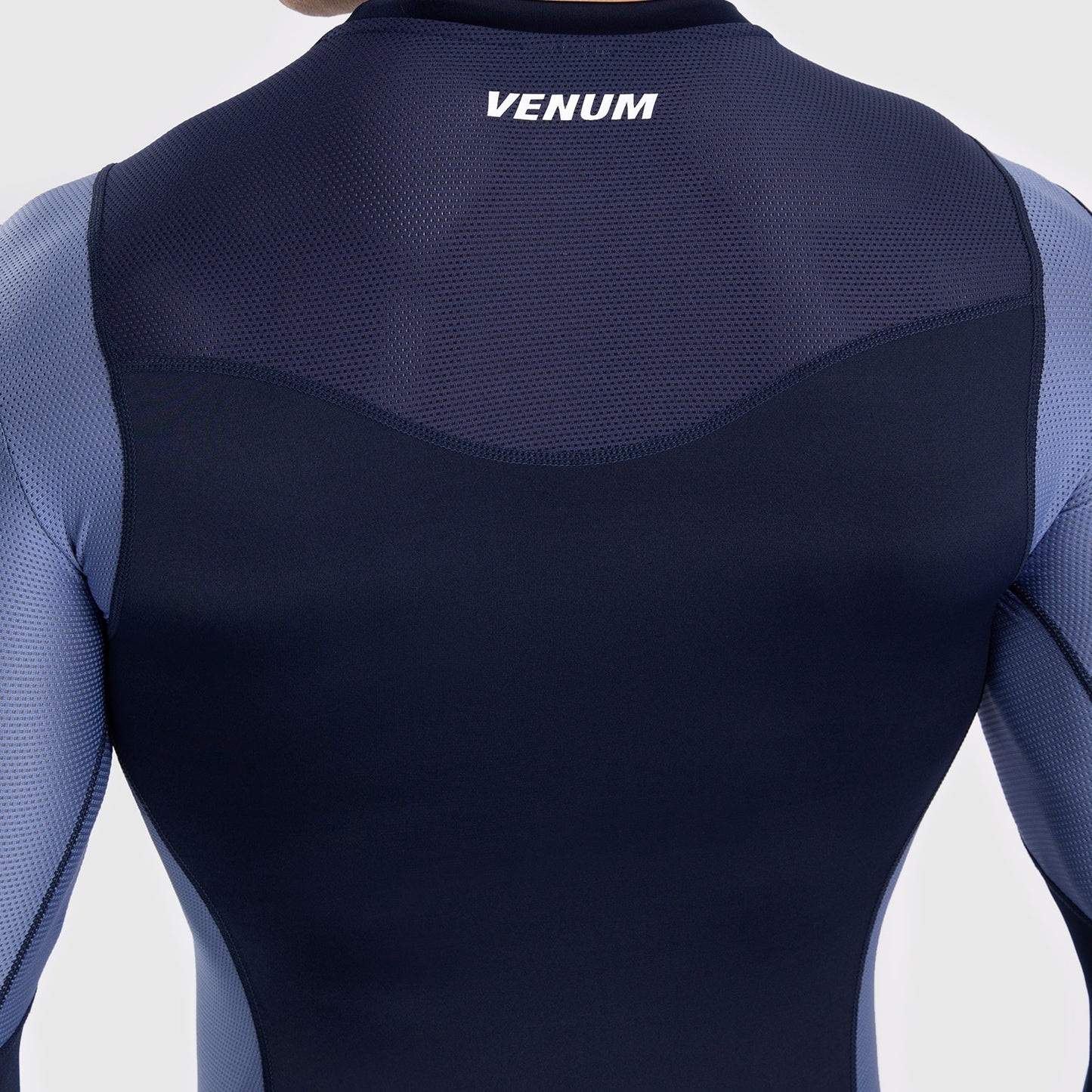 Venum Tempest Heren Rashguard Met Lange Mouwen - Marineblauw/Blauw
