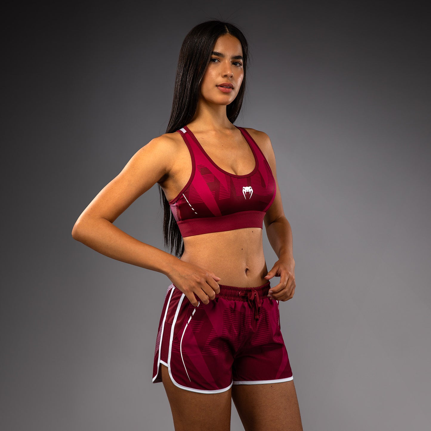 Venum Adrenaline Dames Sportbeha – Bourgondië/Roze