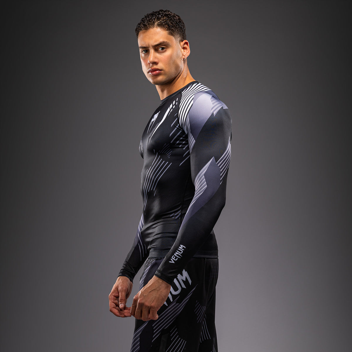 Venum No-Gi 6.0 Rashguard met lange mouwen - Zwart/Wit