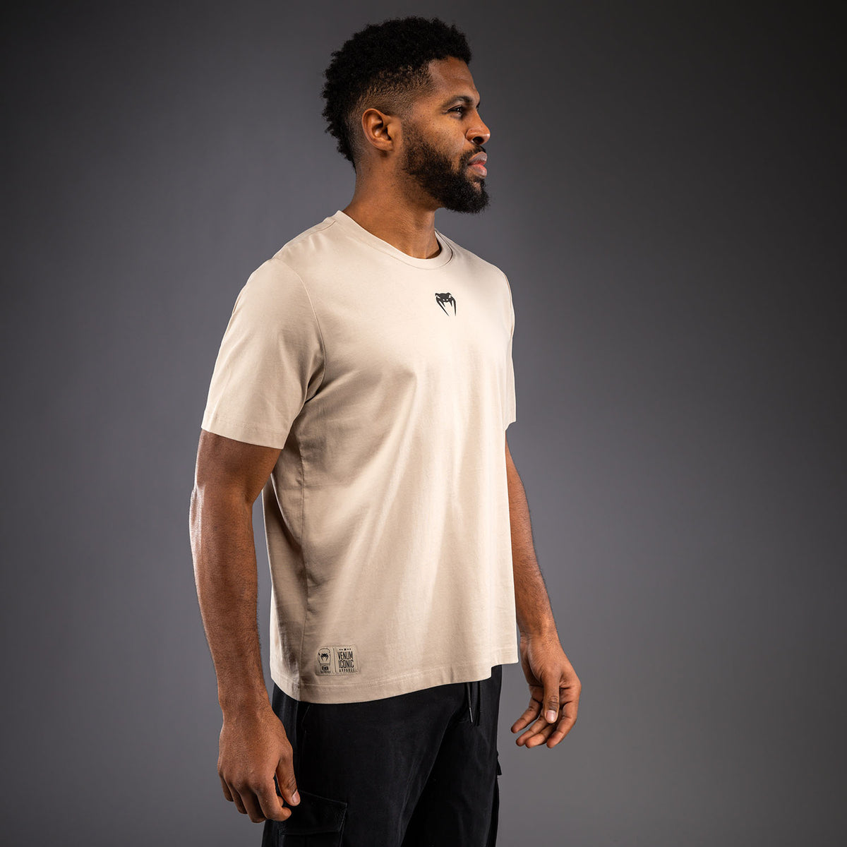 Venum Fight Icon Katoenen T-shirt - Beige