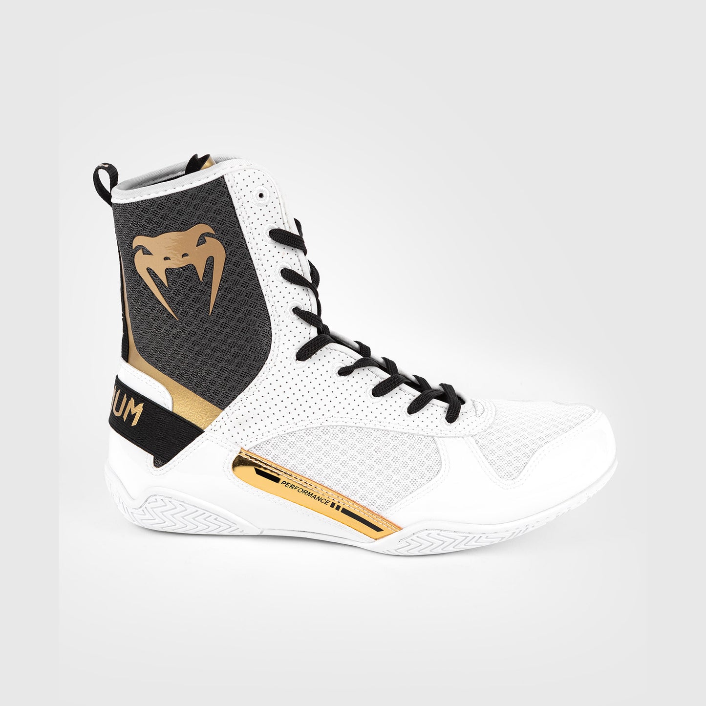 Venum Elite Boksschoenen - Wit/Zwart/Goud