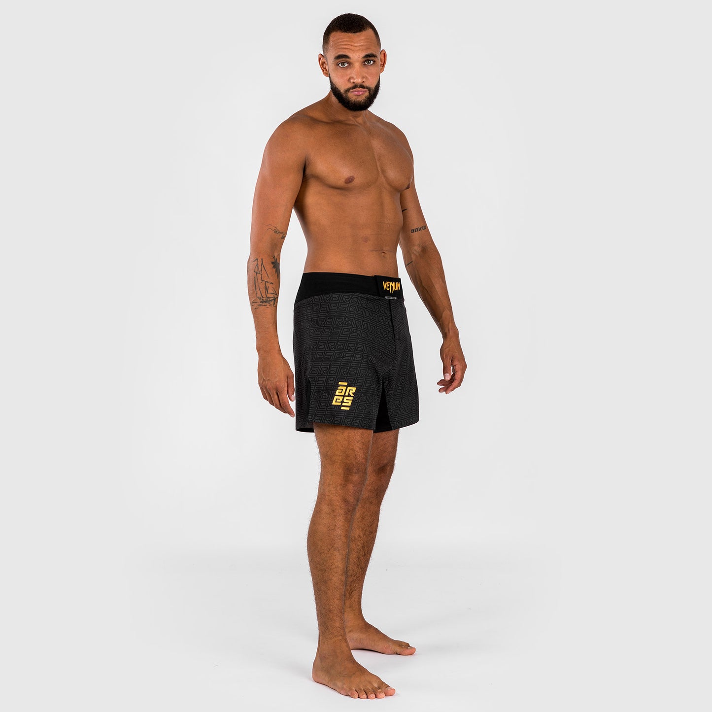 Venum x Ares Heren Vecht Shorts - Zwart/Goud