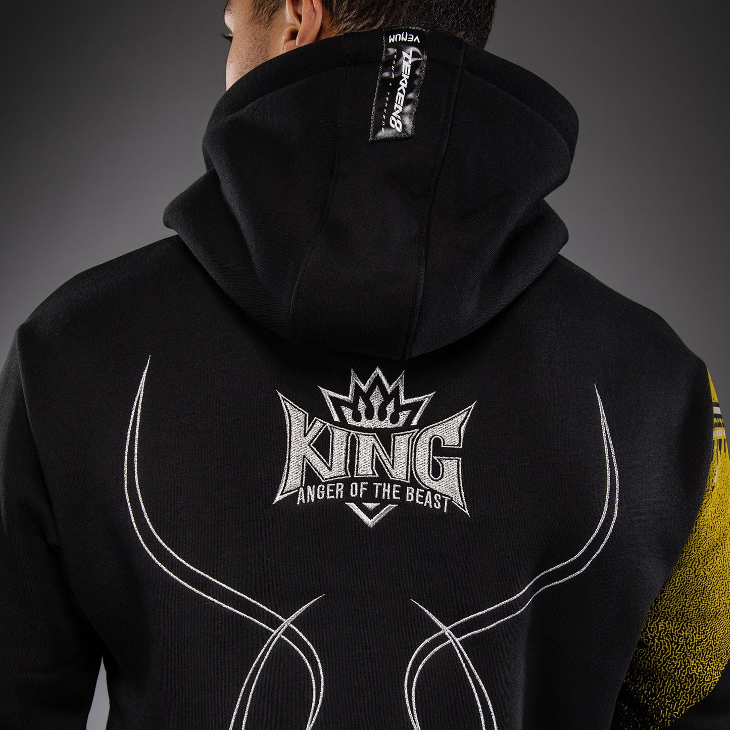 Venum x TEKKEN 8 Hoodie met Rits - King - Zwart/Geel
