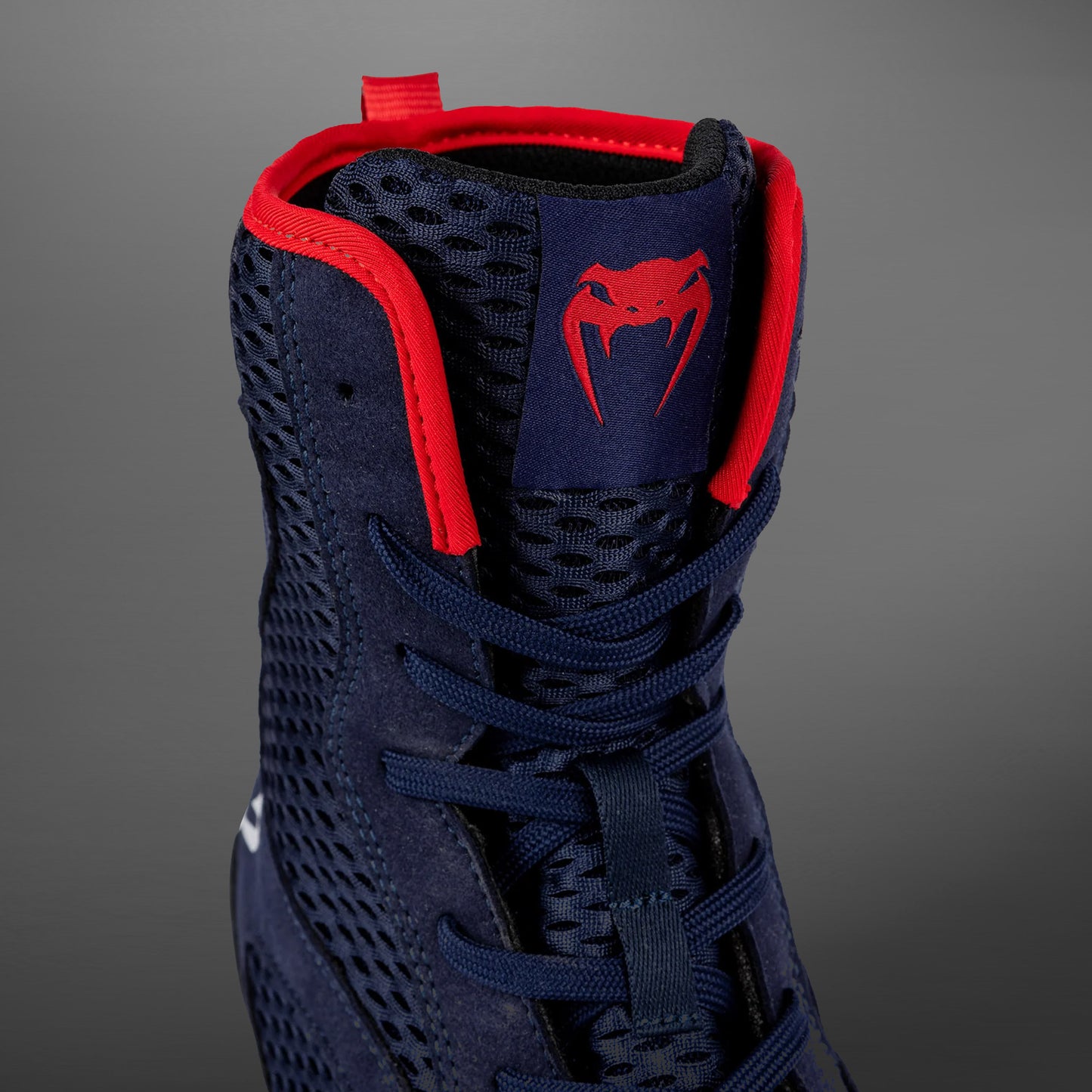 Venum Contender Boksschoenen - Marineblauw/Rood