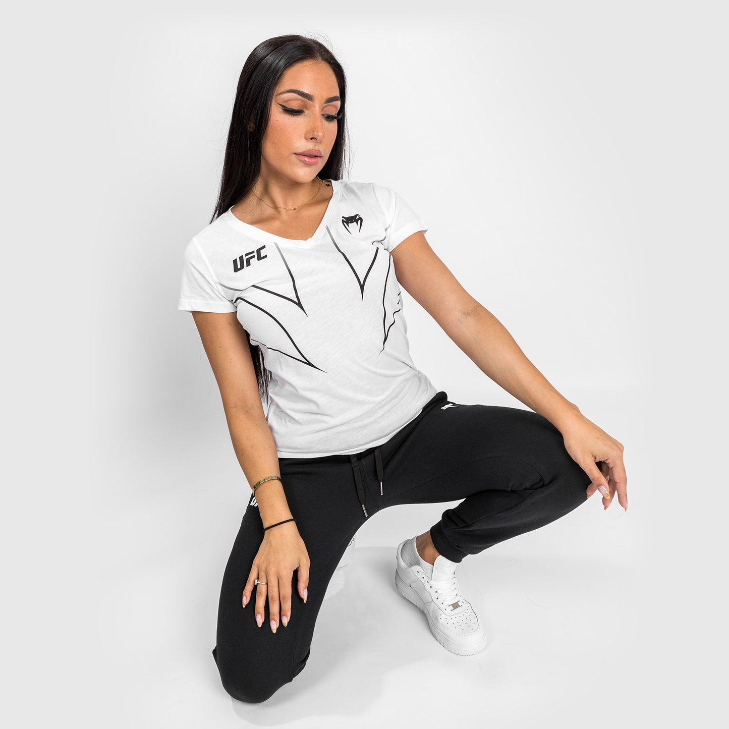 UFC Venum Fight Night 2.0 Replica Dames-T-shirt - Wit