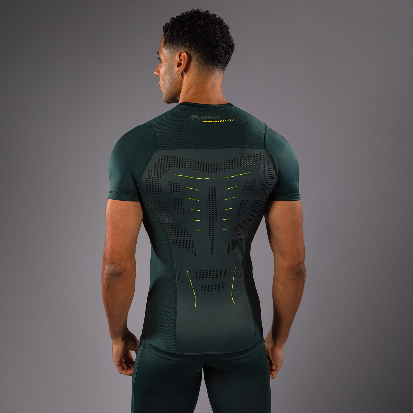 Venum Technical 3.0 T-shirt Rashguard - Bosgroen