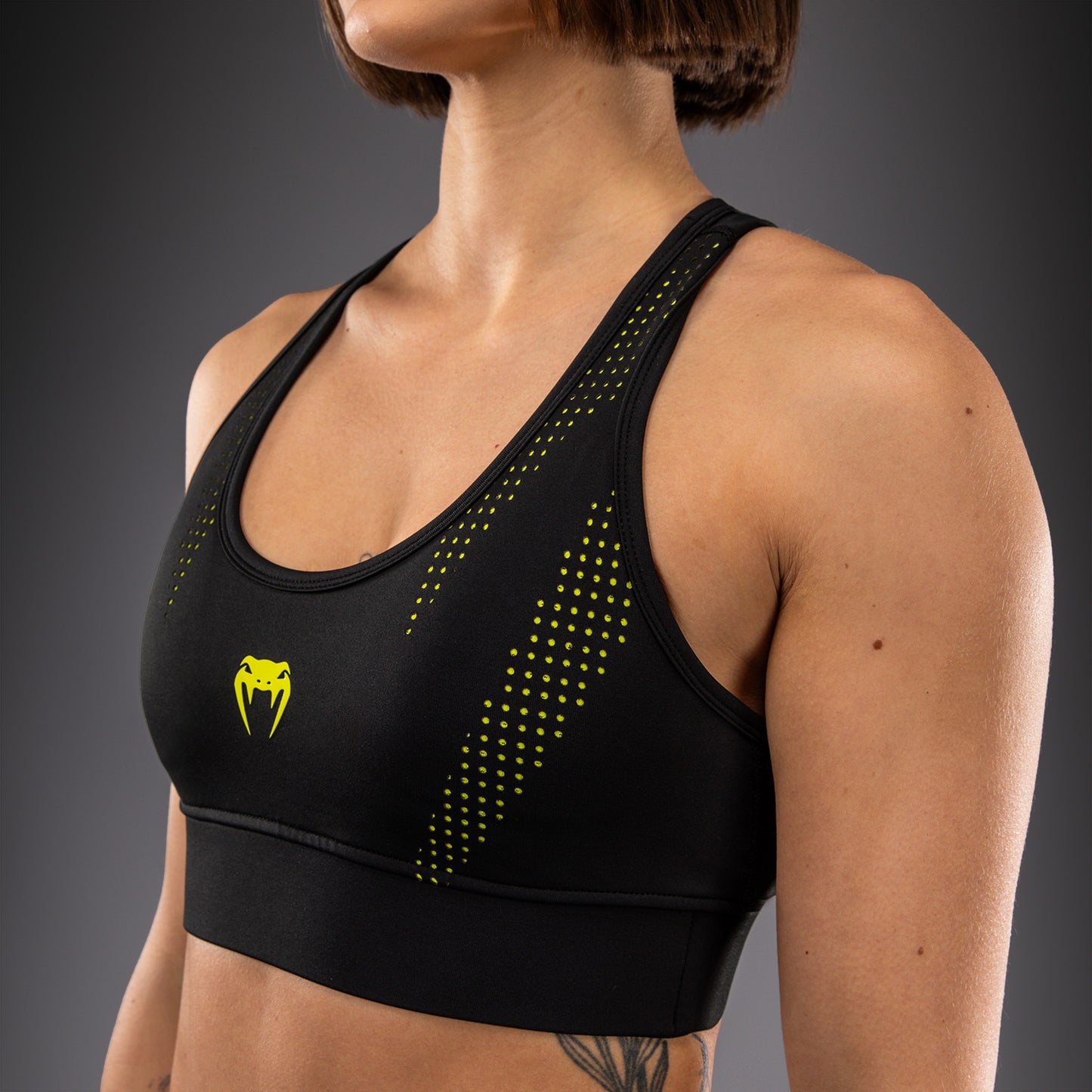 Venum Lazer Sportbeha voor dames - Zwart/Geel