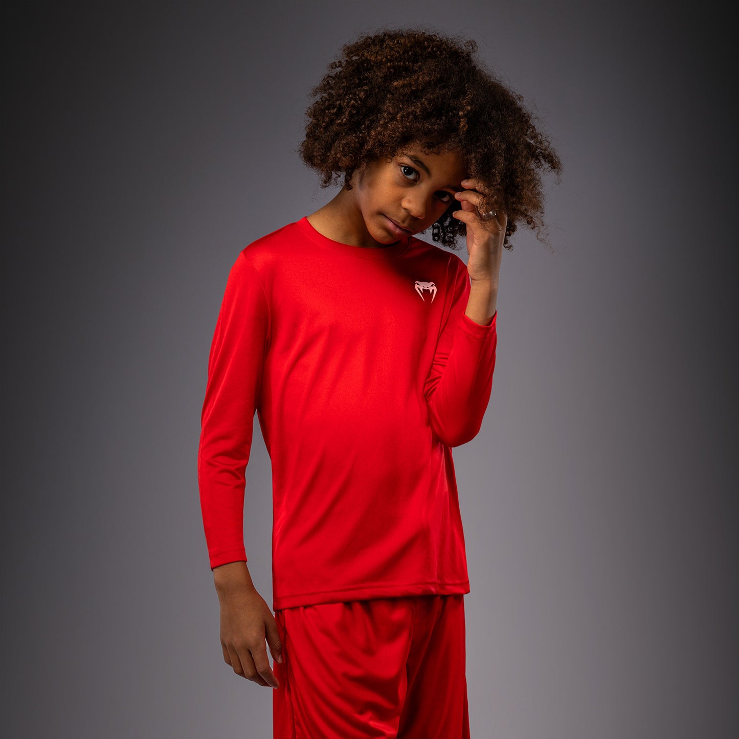 Venum Lineup T-shirt met lange mouwen voor jeugd - Rood/Wit
