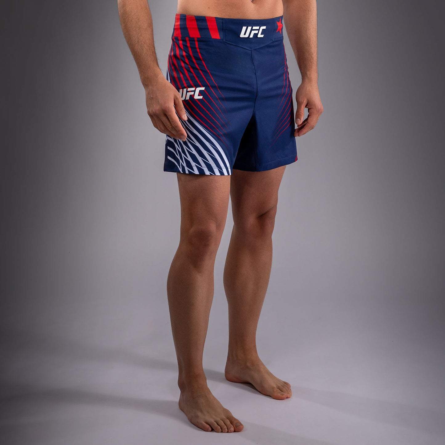 Official UFC Freedom 250 by Venum Authentic Fight Night Fight Shorts Short Fit voor heren - Blauw
