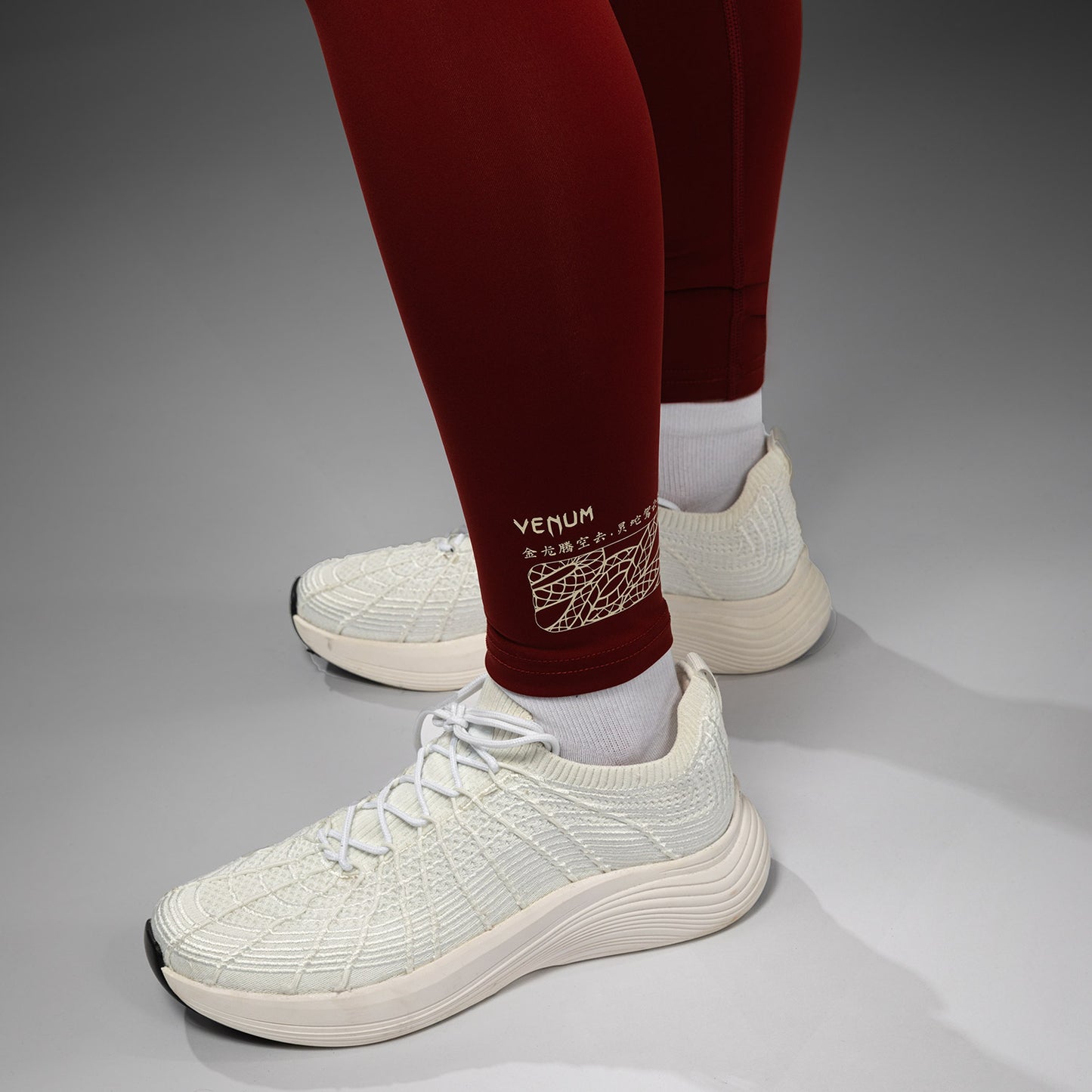 Venum Serpenti Damesleggings – Bordeaux/Ivoor