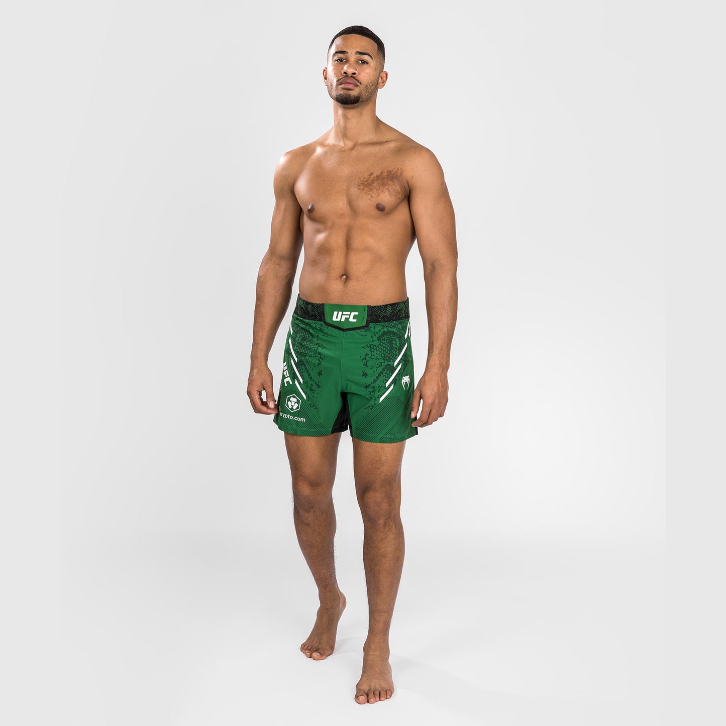 UFC Adrenaline by Venum Gepersonaliseerd Authentic Fight Night Heren Kort Gevecht - Korte Pasvorm - Groen