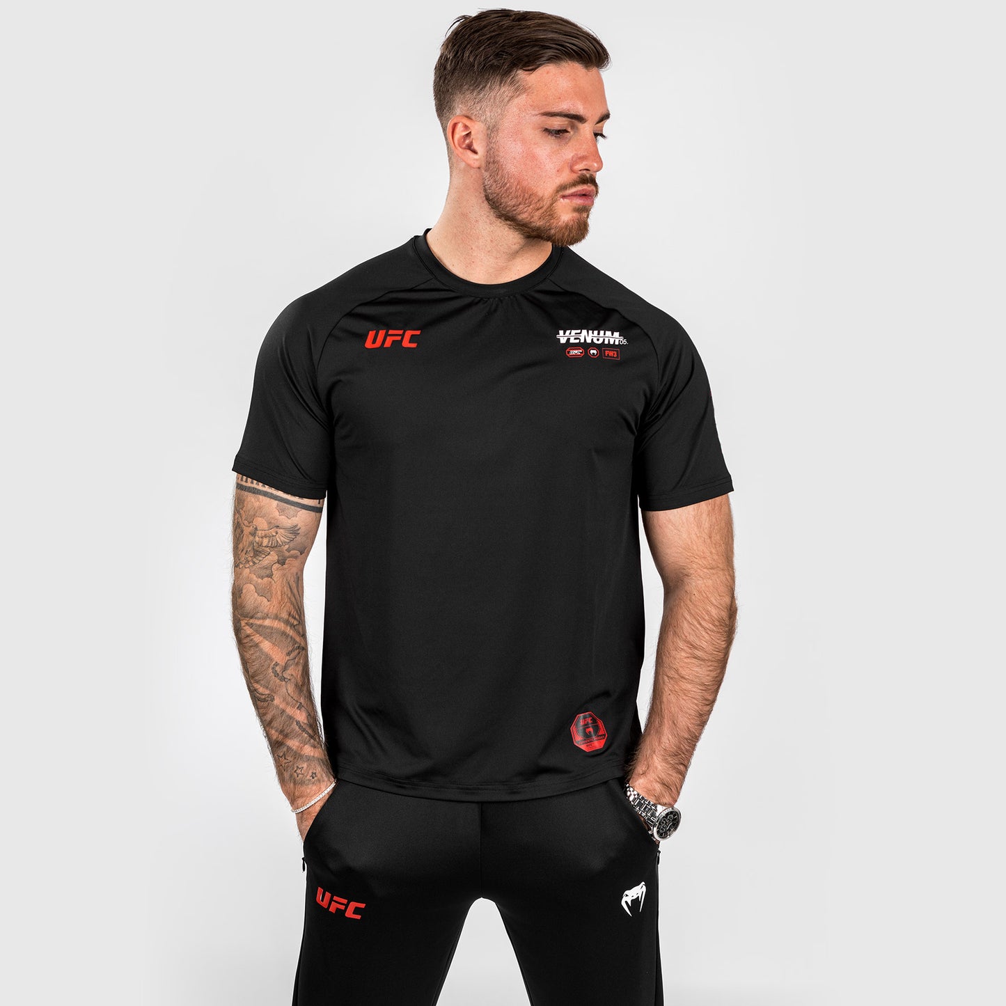 UFC Adrenaline by Venum Fight Week Heren-T-shirt Dry-tech - Zwart