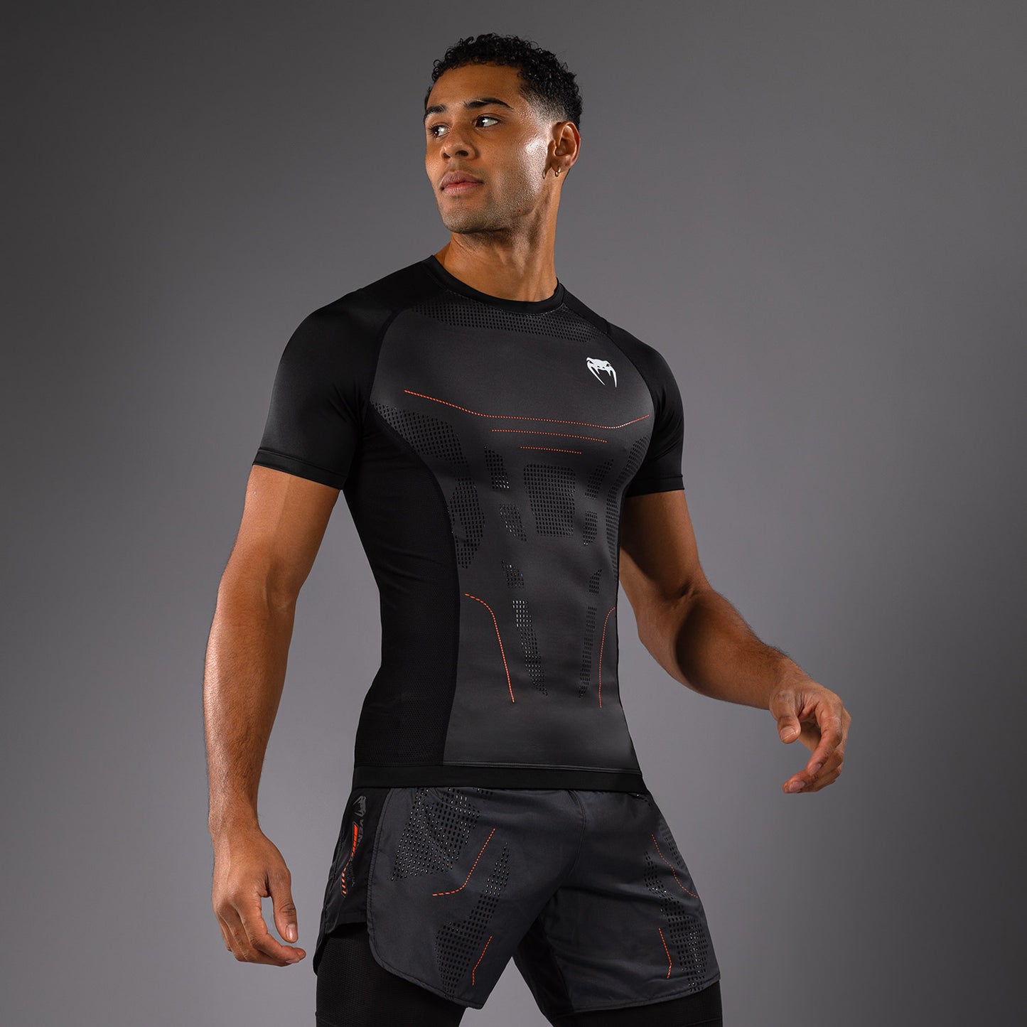 Venum Technical 3.0 Korte Mouwen Rashguard - Grafiet