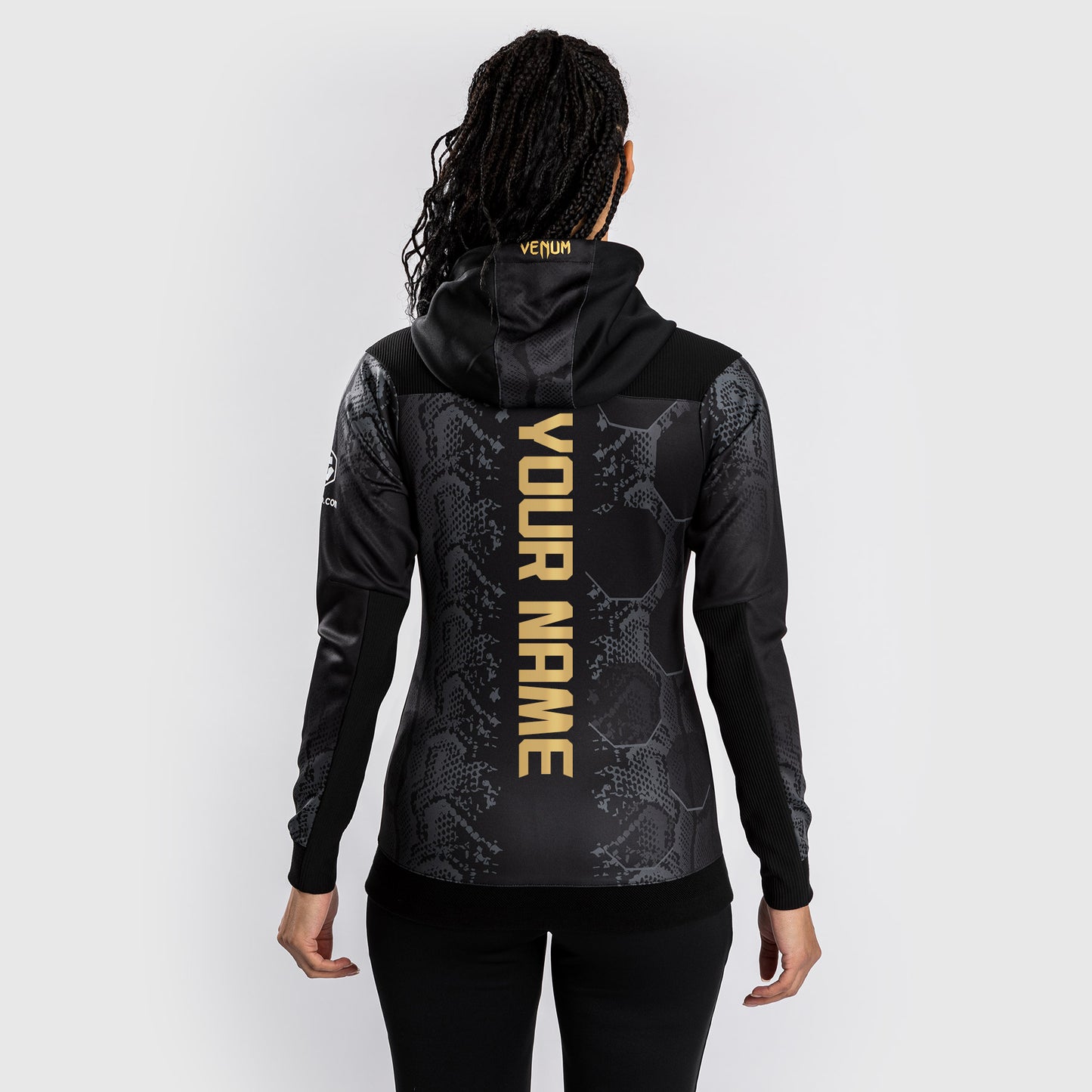 UFC Adrenaline by Venum Gepersonaliseerde Authentic Fight Night Dames Walkout Hoodie - Champion