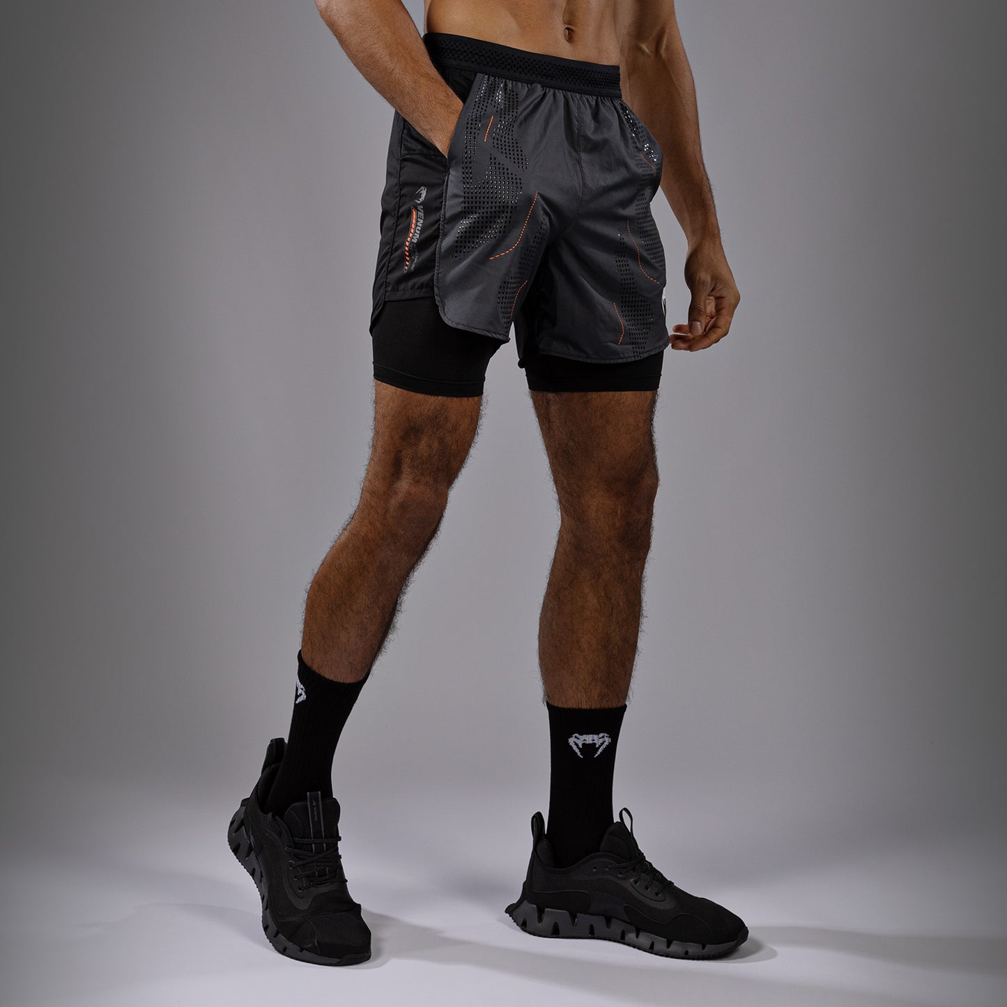 Venum Technical 3.0 Trainingshort - Grafiet