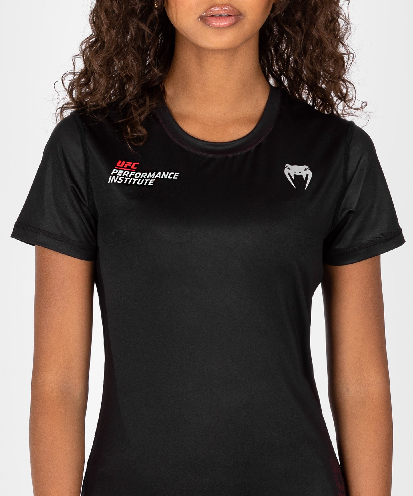 UFC Venum Performance Institute 2.0 Dry-Tech T-shirt voor Dames - Zwart/Rood