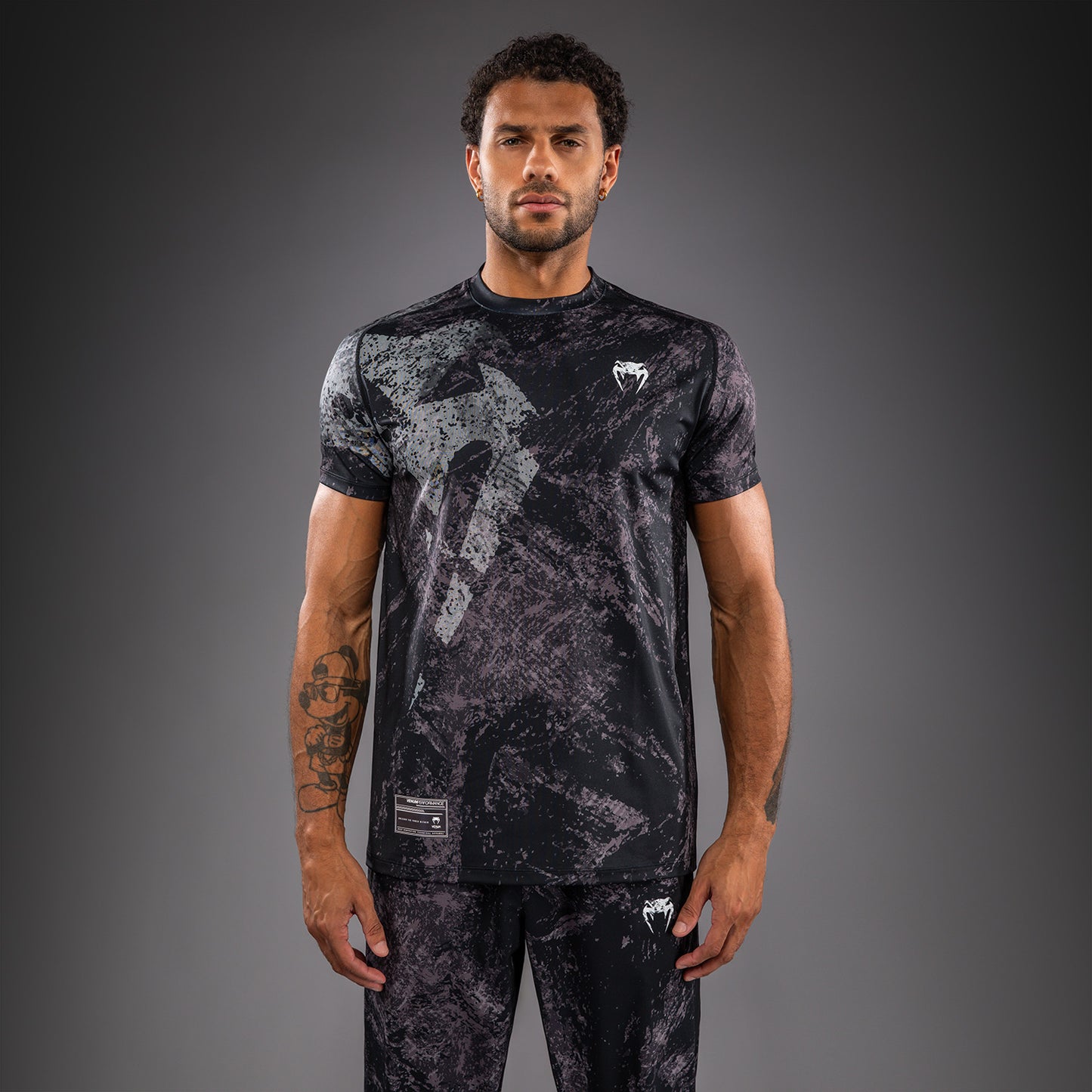 Venum Rage & Workout Dry Tech T-shirt - Zwart/Grijs
