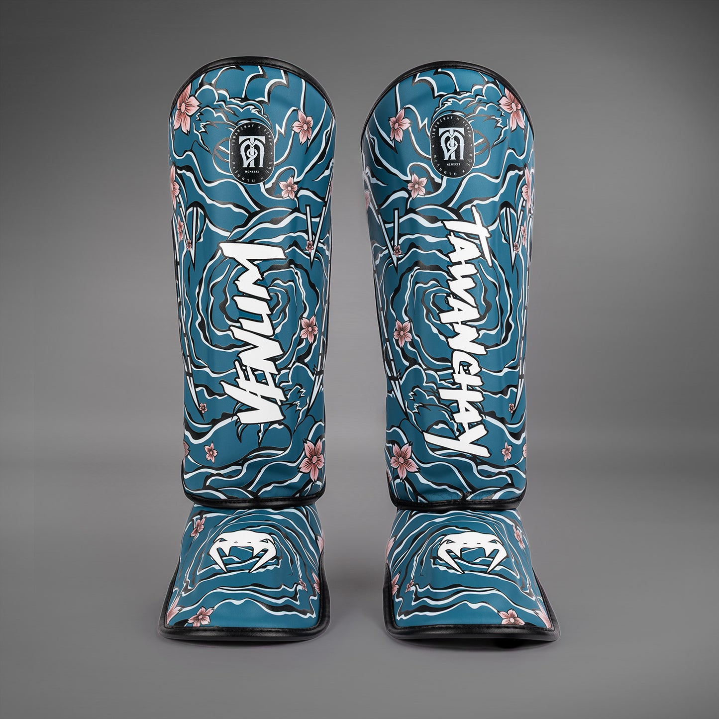 Venum x Tawanchay Scheenbeschermers – Blauw/Wit