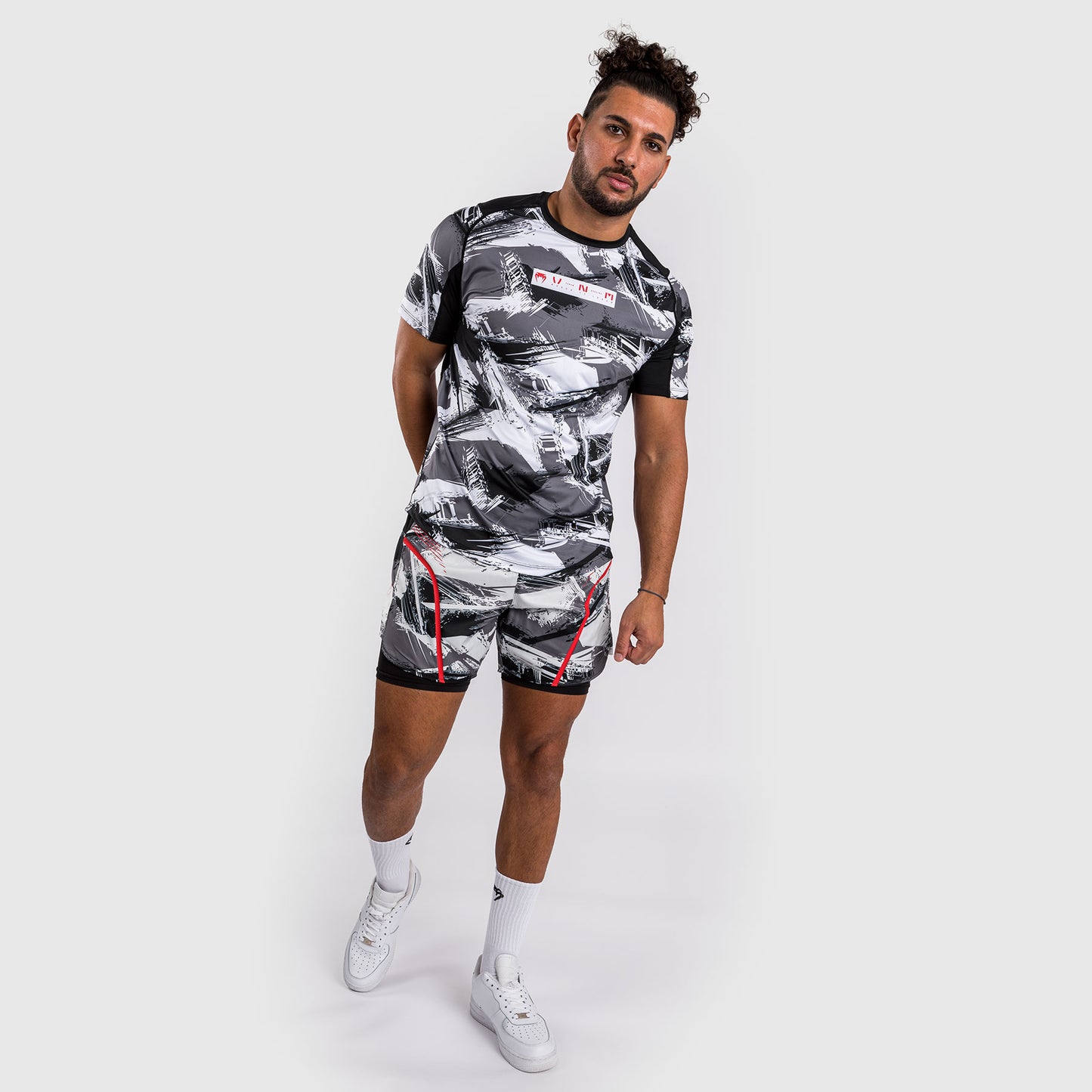 Venum Electron 3.0 Dry-Tech t-shirt - Grijs/Rood