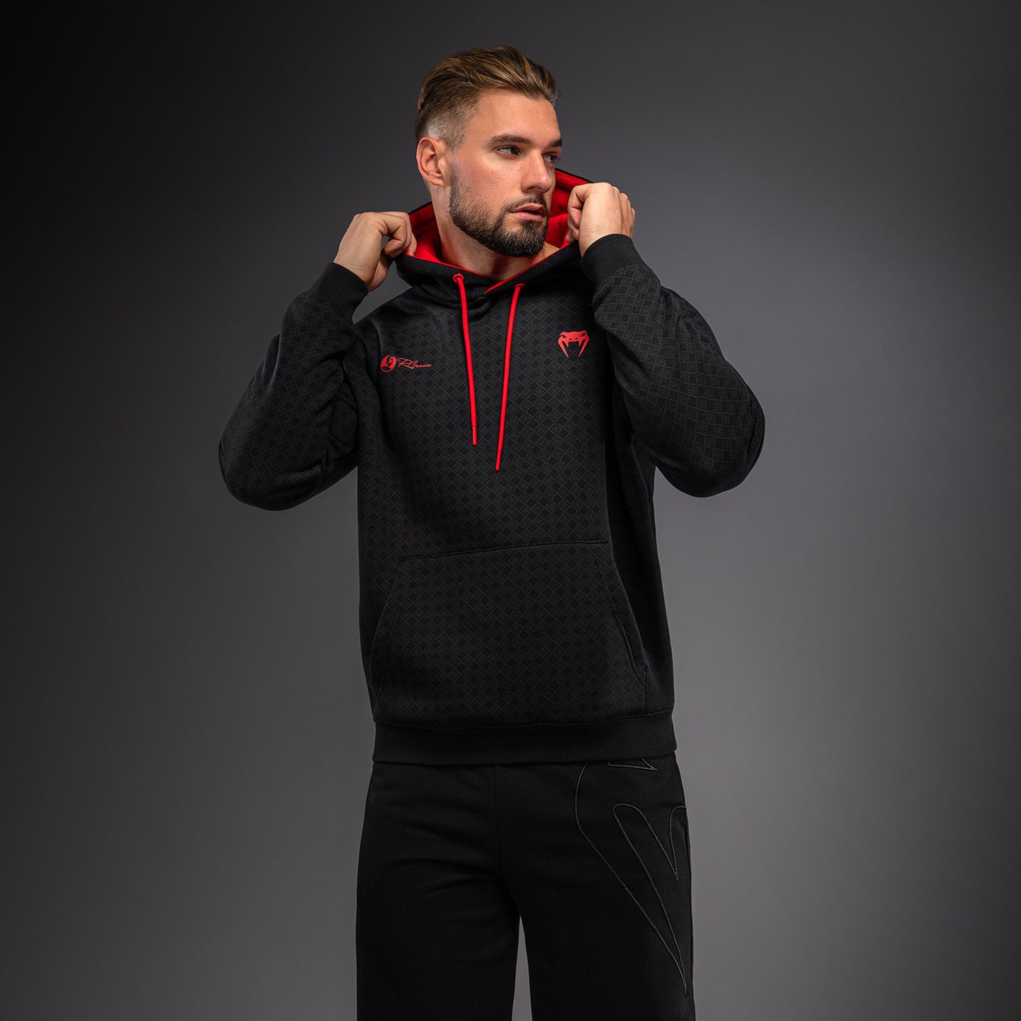 Venum x Roger Gracie Signature Hoodie - Zwart/Rood