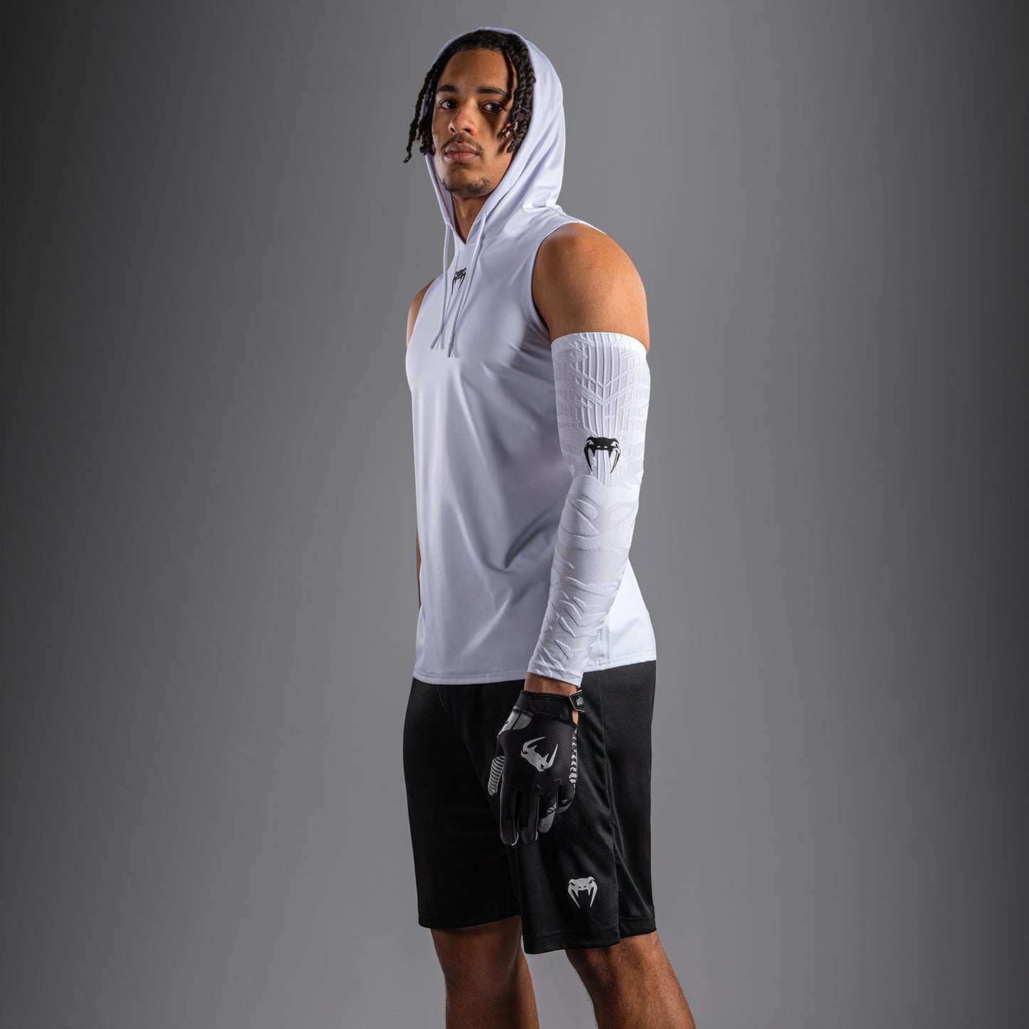Venum Elite Mouwloos Dry Tech Hoodie - Wit