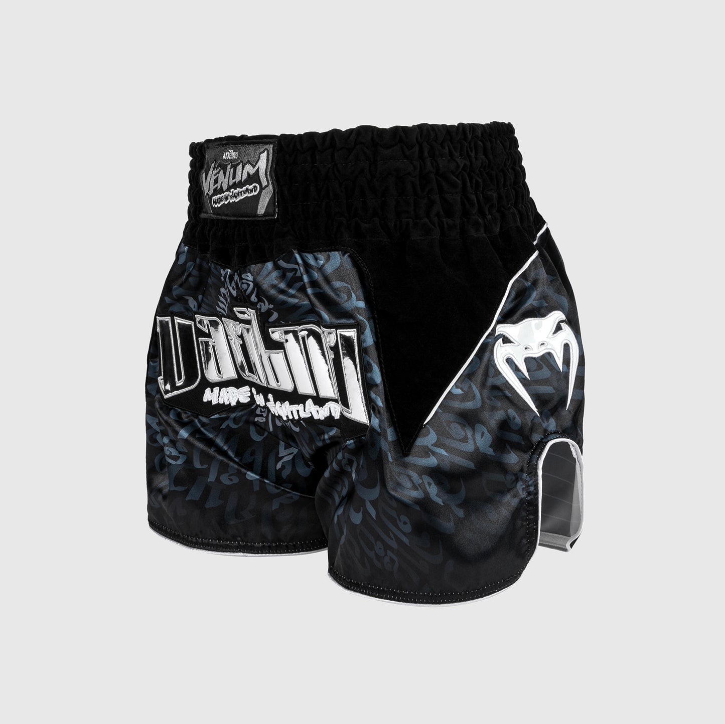 Venum Attack Muay Thai Broek - Zwart/Zilver