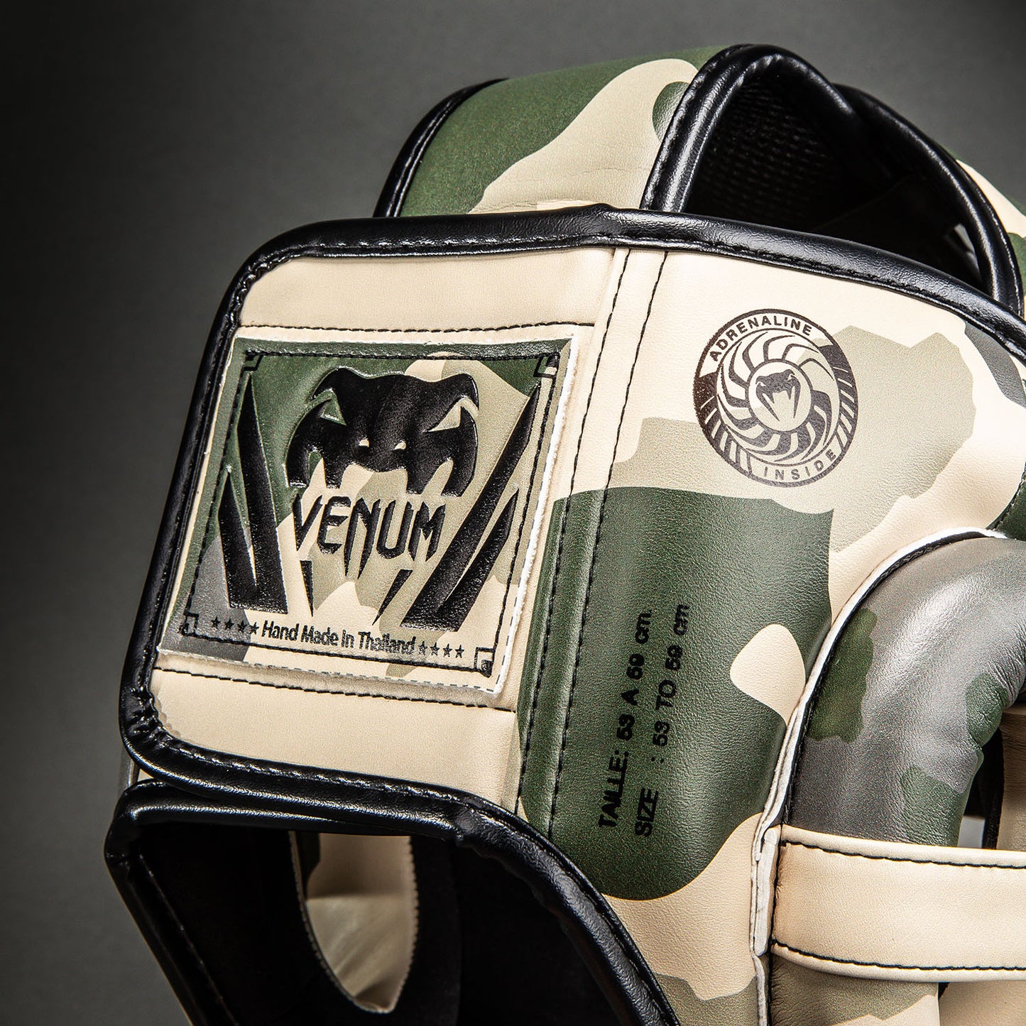 Venum Elite Camo Hoofdbeschermer – Kaki/Offwhite