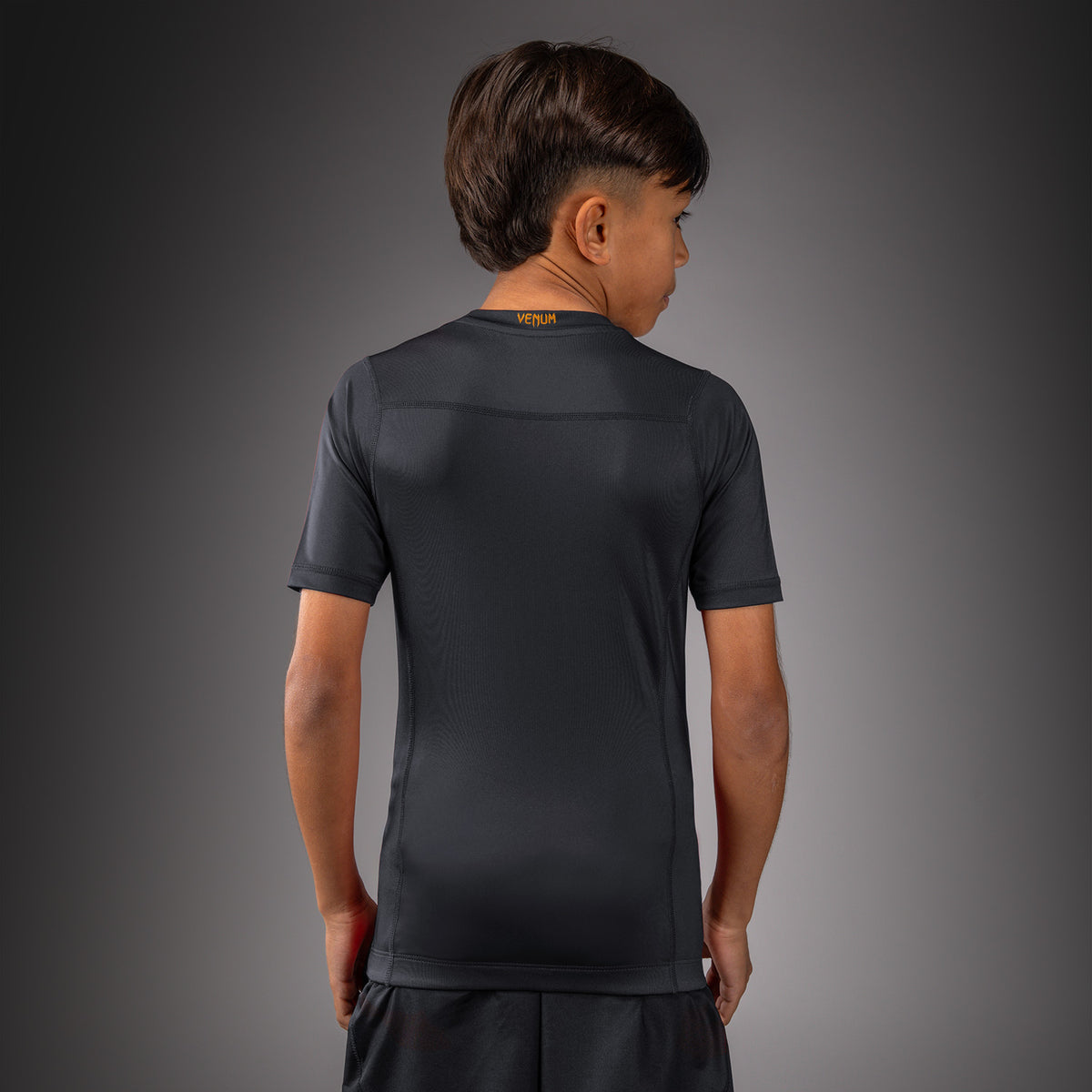 Venum Attack Rashguard met korte mouwen voor kinderen - Zwart/Goud