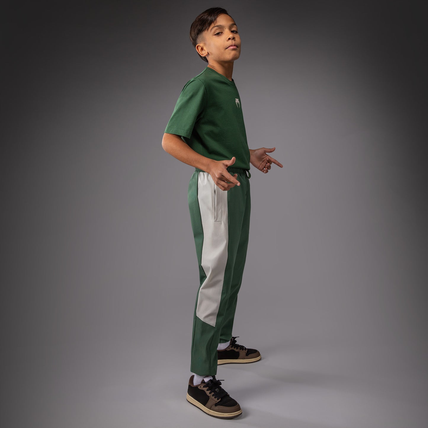 Venum Vectra Joggingbroek Voor Kinderen – Bosgroen/Off White