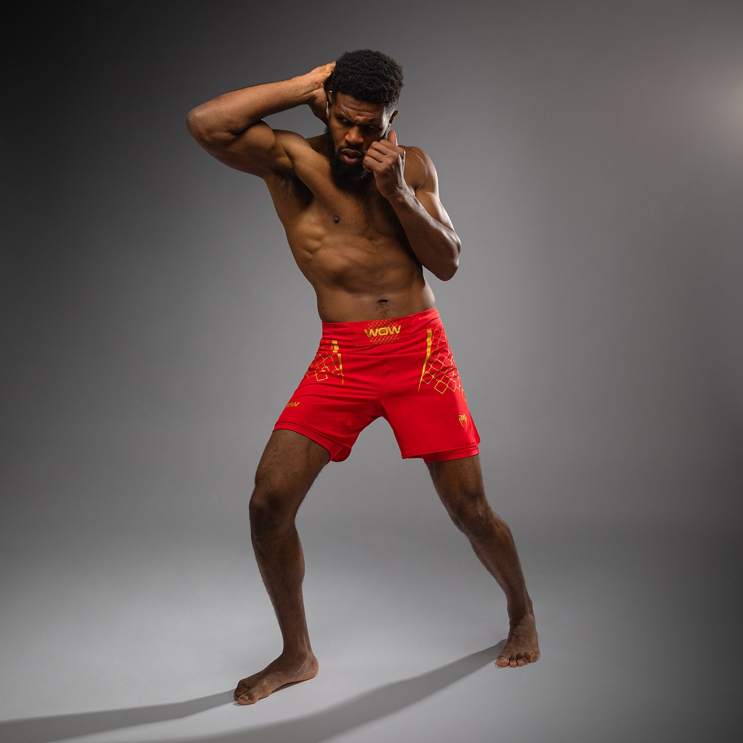 Venum x WOW FC Fury Red/ Gold Men’s Fight Shorts
