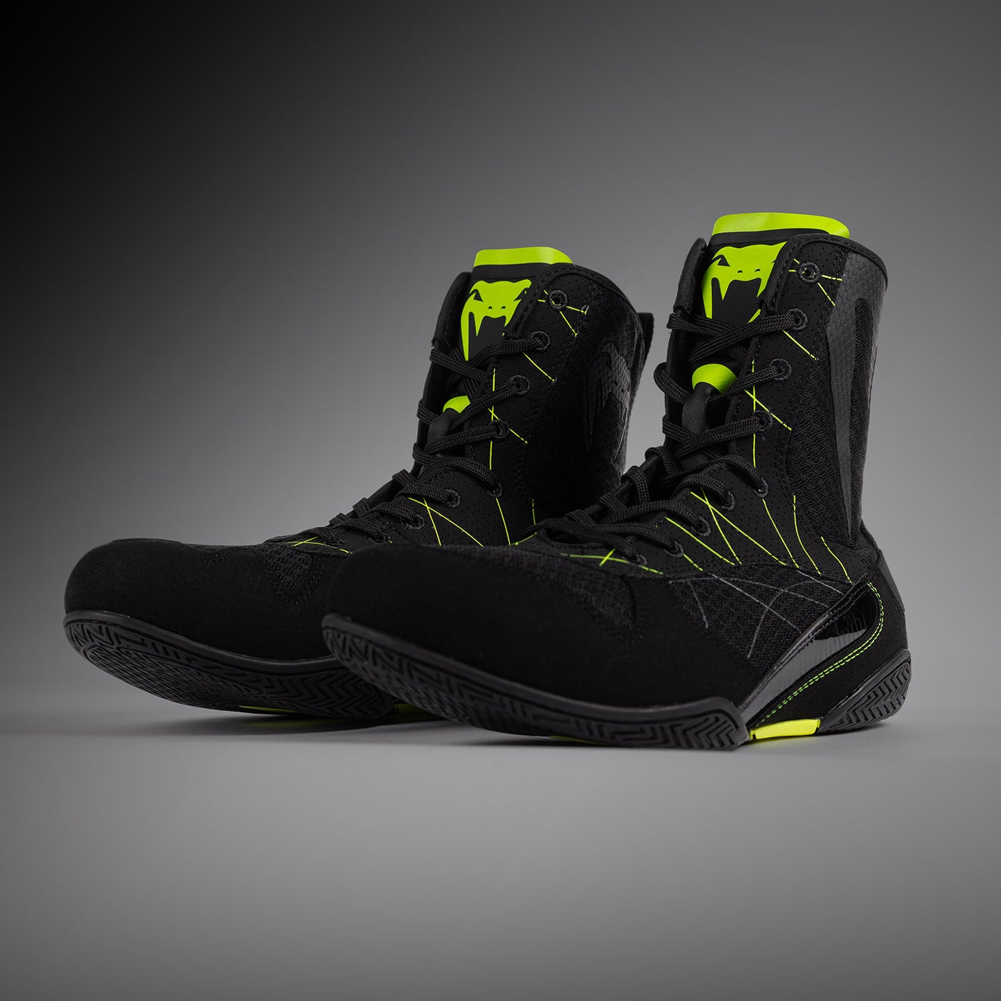 Venum Training Camp 4.0 Elite Boksschoenen - Zwart/Neon Groen