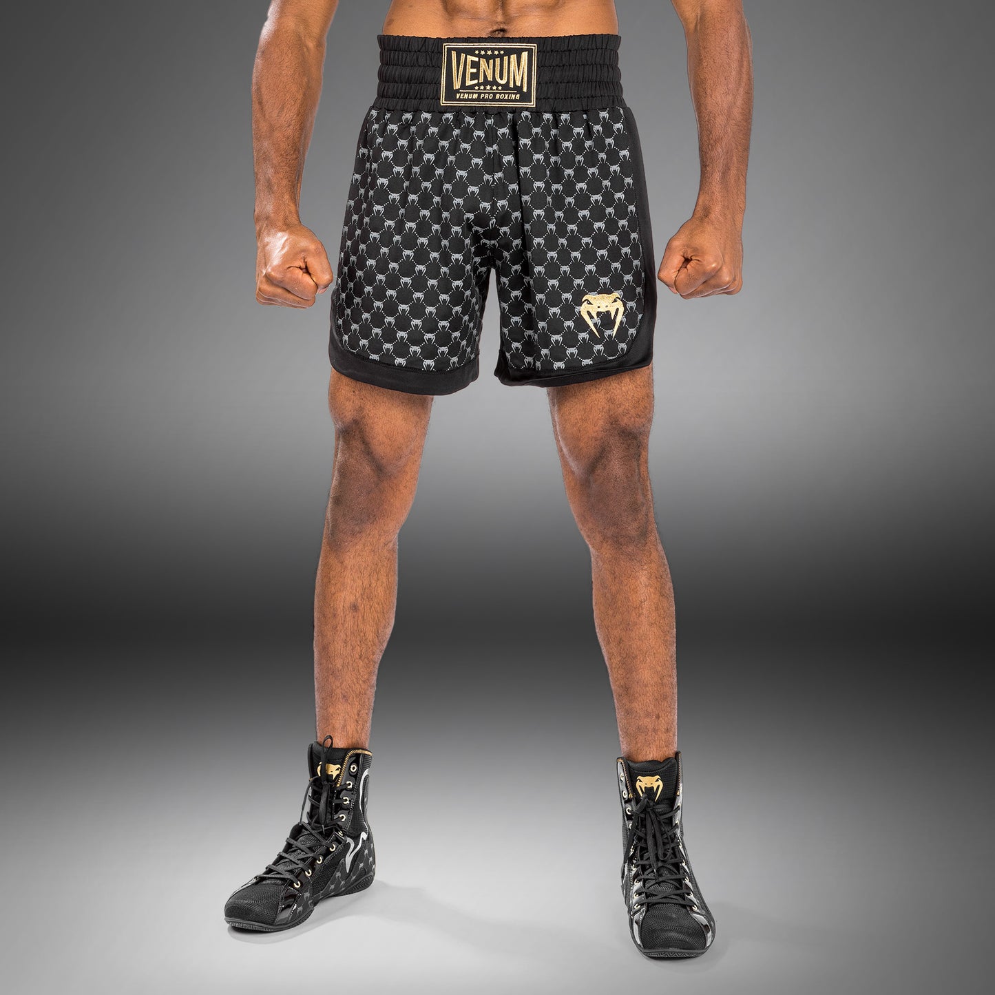Venum Monogram Boxing Shorts - Zwart