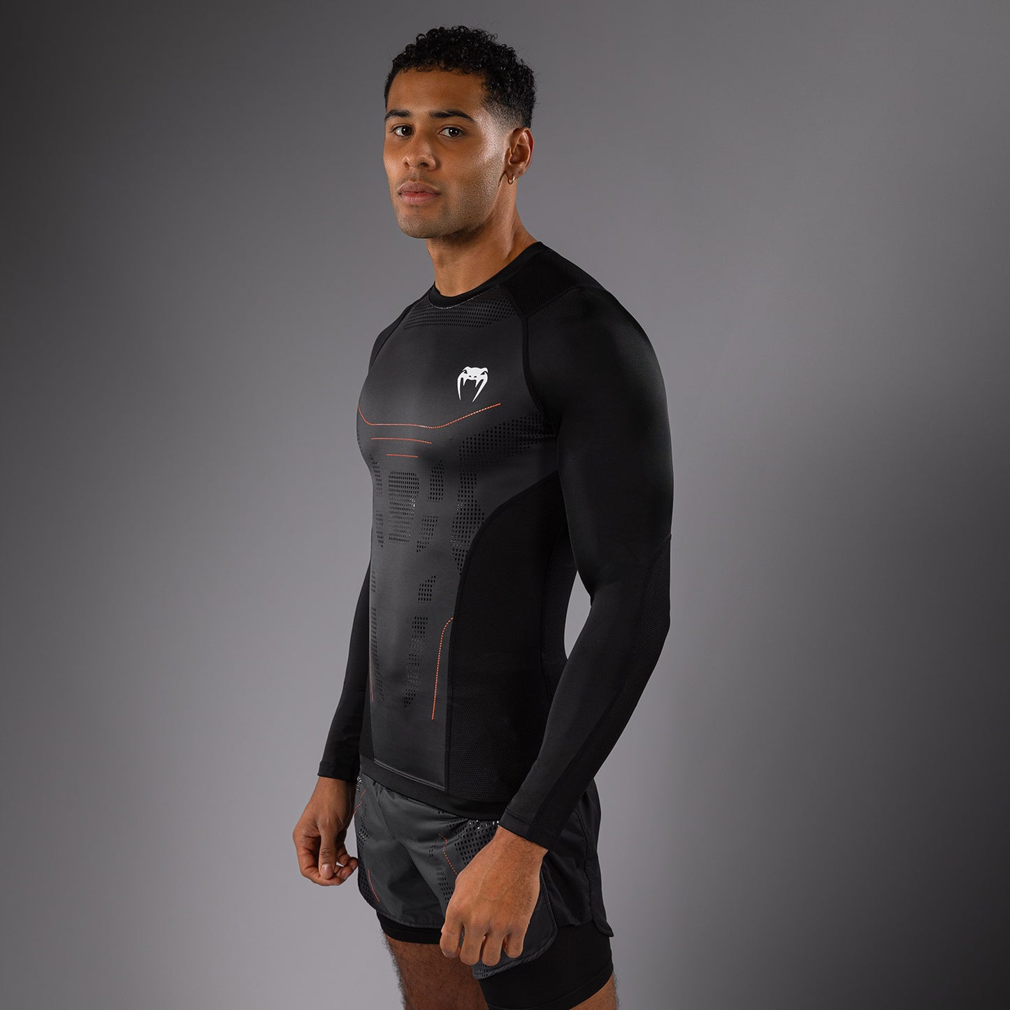 Venum Technical 3.0 Langemouw Rashguard - Grafiet