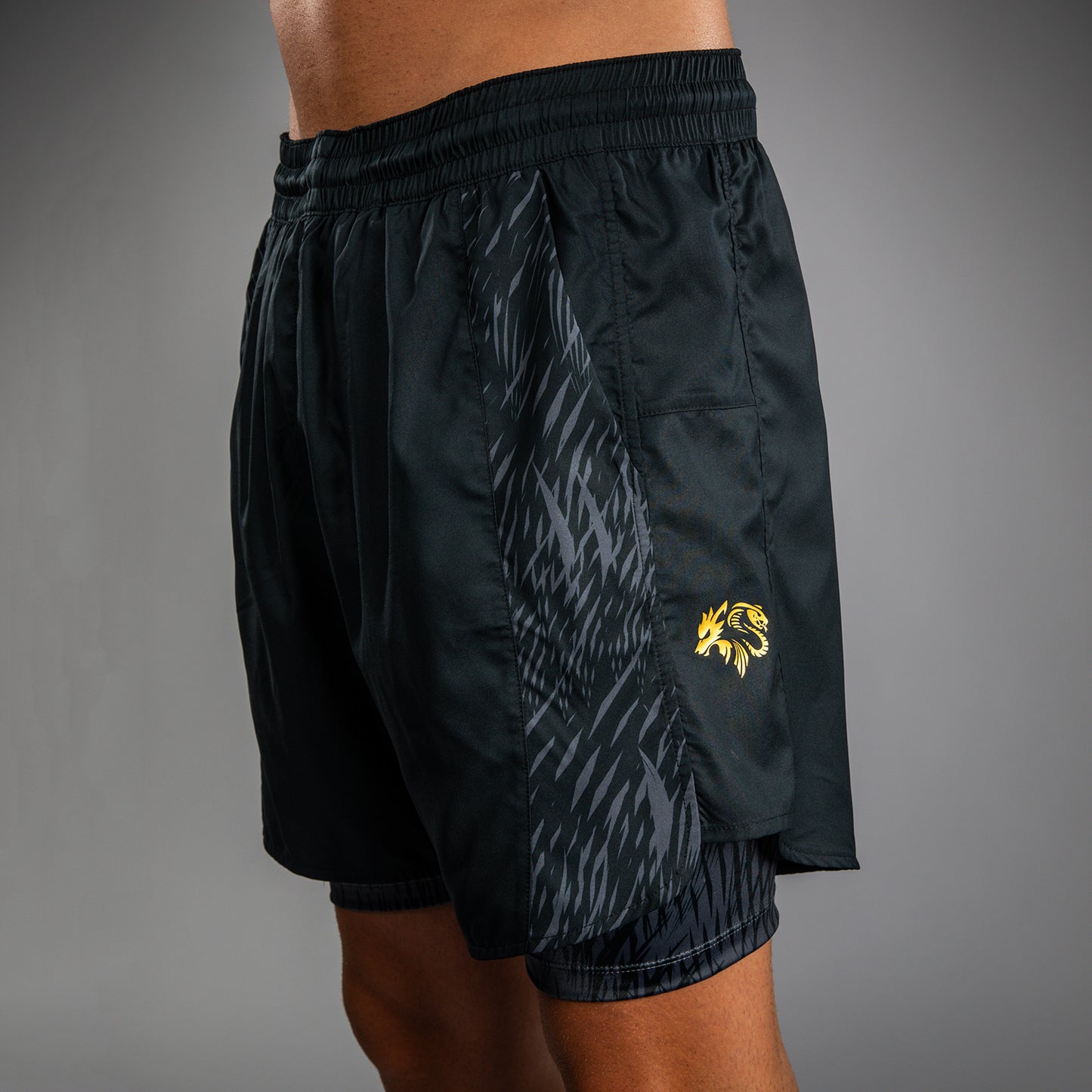 Venum x Chimaev Training Shorts - Zwart/Grijs