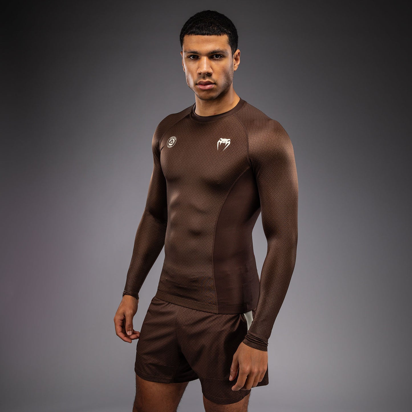 Venum x Roger Gracie Academy Rashguard met Lange Mouwen - Donkerbruin
