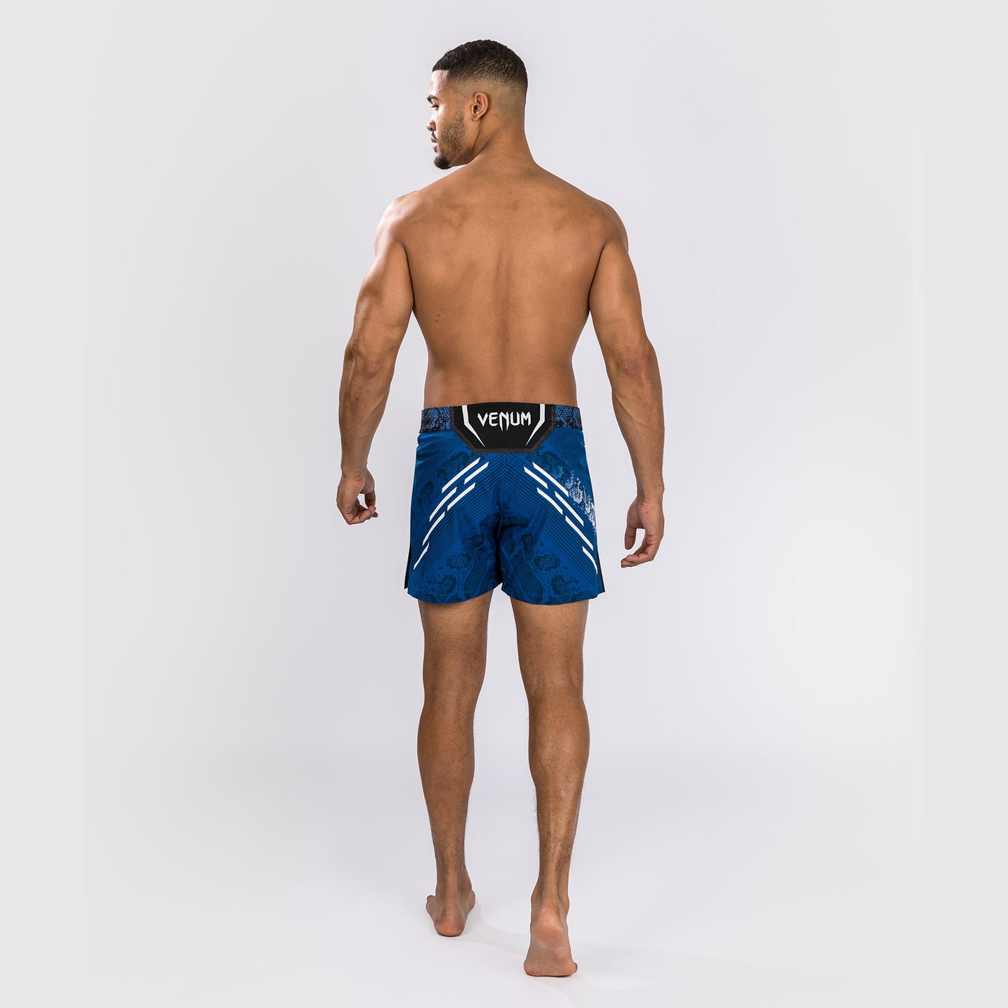 UFC Adrenaline by Venum Gepersonaliseerd Authentic Fight Night Heren Kort Gevecht - Korte Pasvorm - Blauw