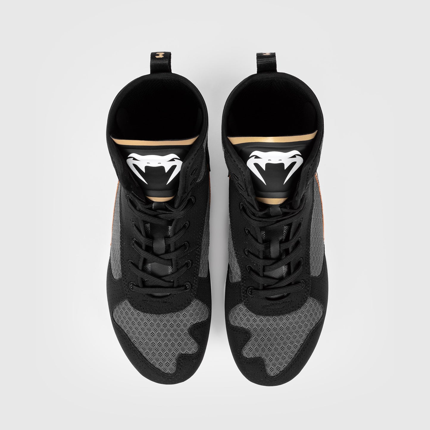 Venum Elite Boksschoenen - Zwart/Wit/Goud